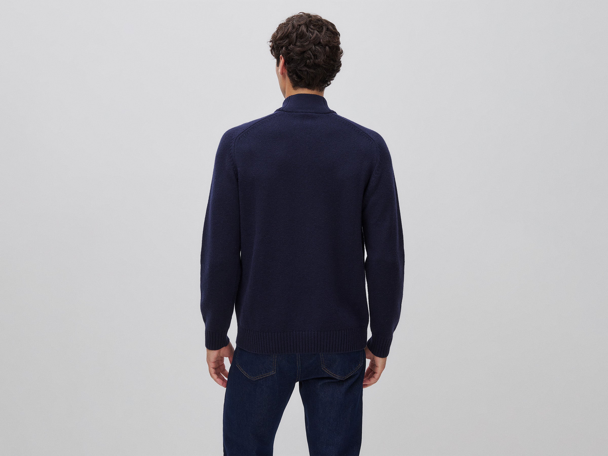 United Colors of Benetton Cardigan Zip Lana Merino Uomo L