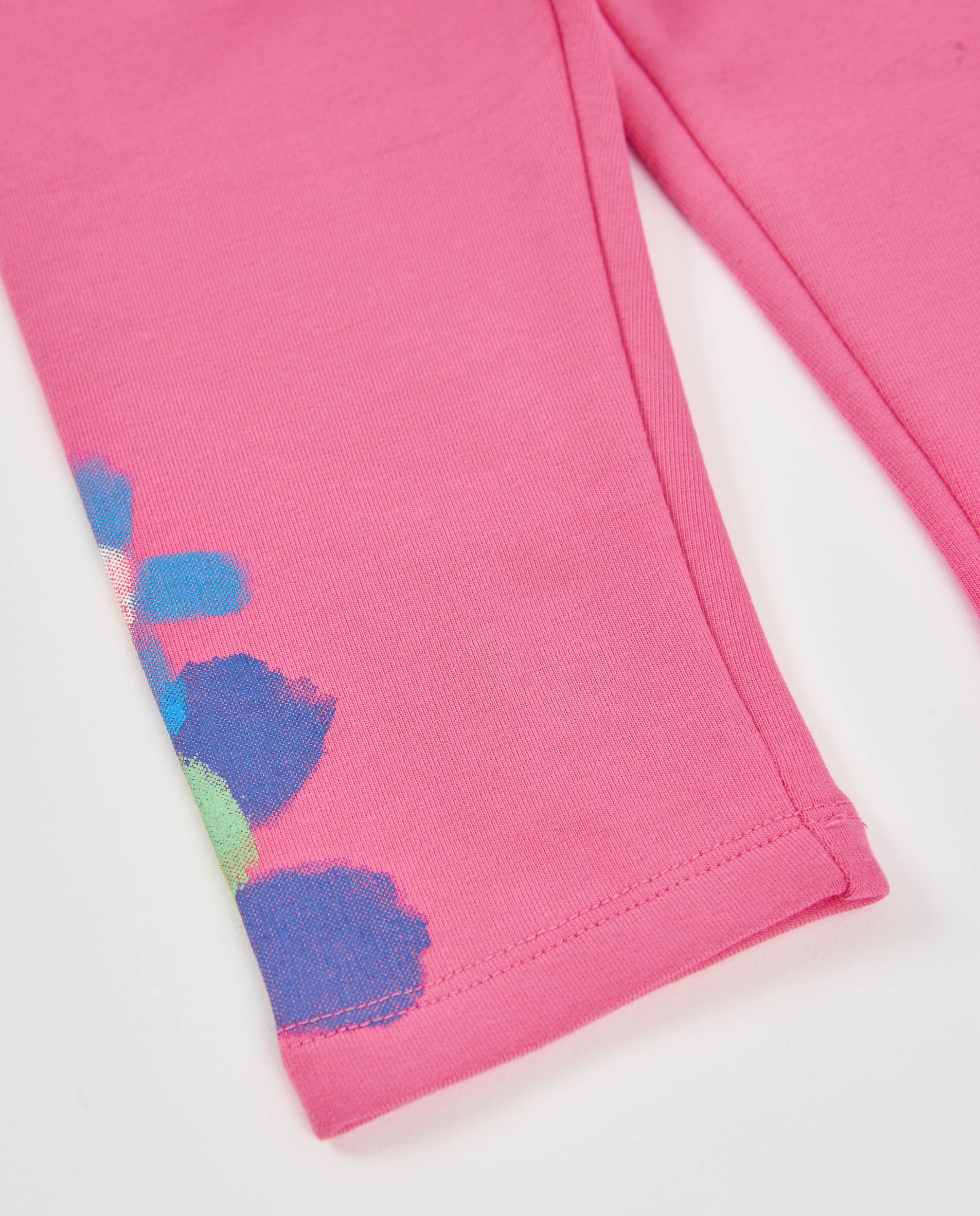 TucTuc Leggings Felpa Bimba Rosa Stampa Floreale