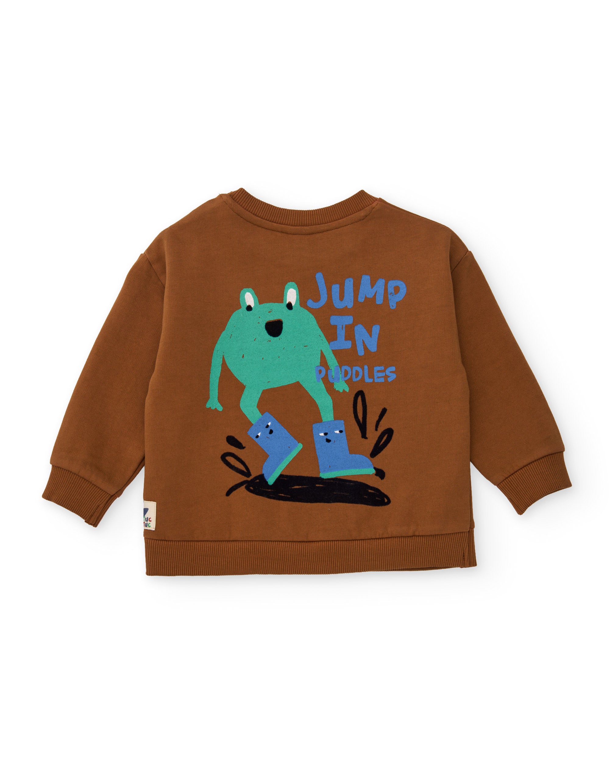 TucTuc Completo bimbo marrone felpa Jump in Puddles