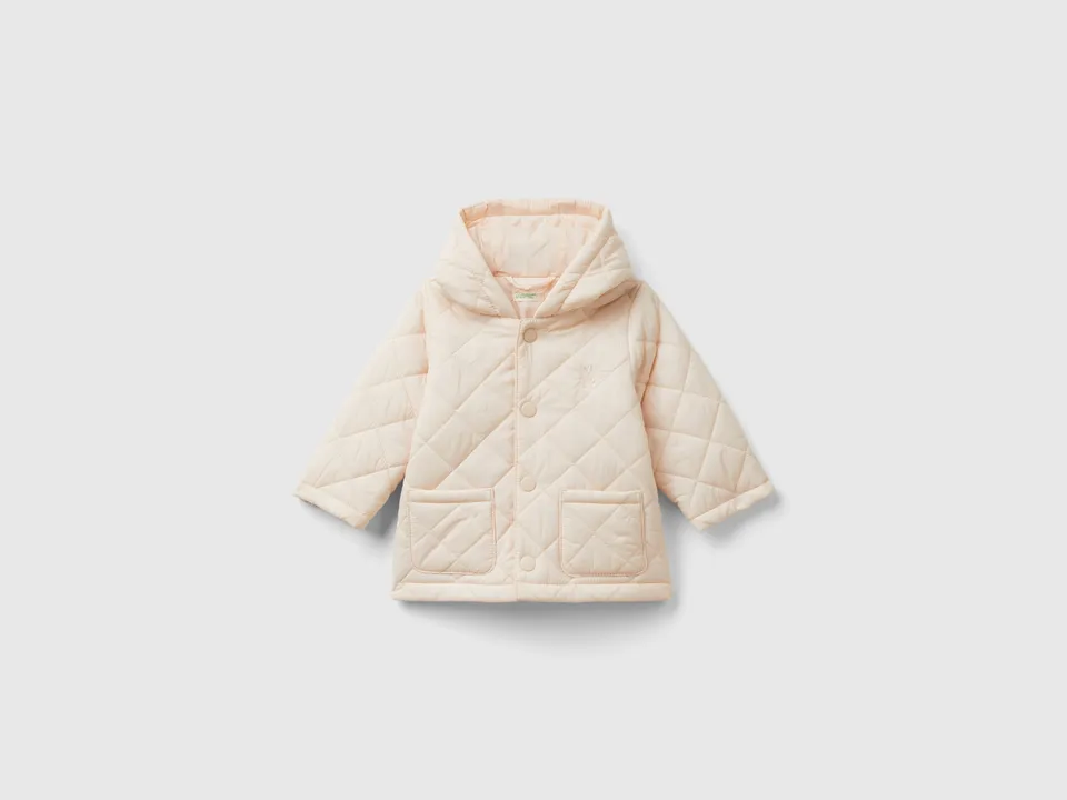 United Colors of Benetton Jackets Giacca trapuntata cappuccio 68