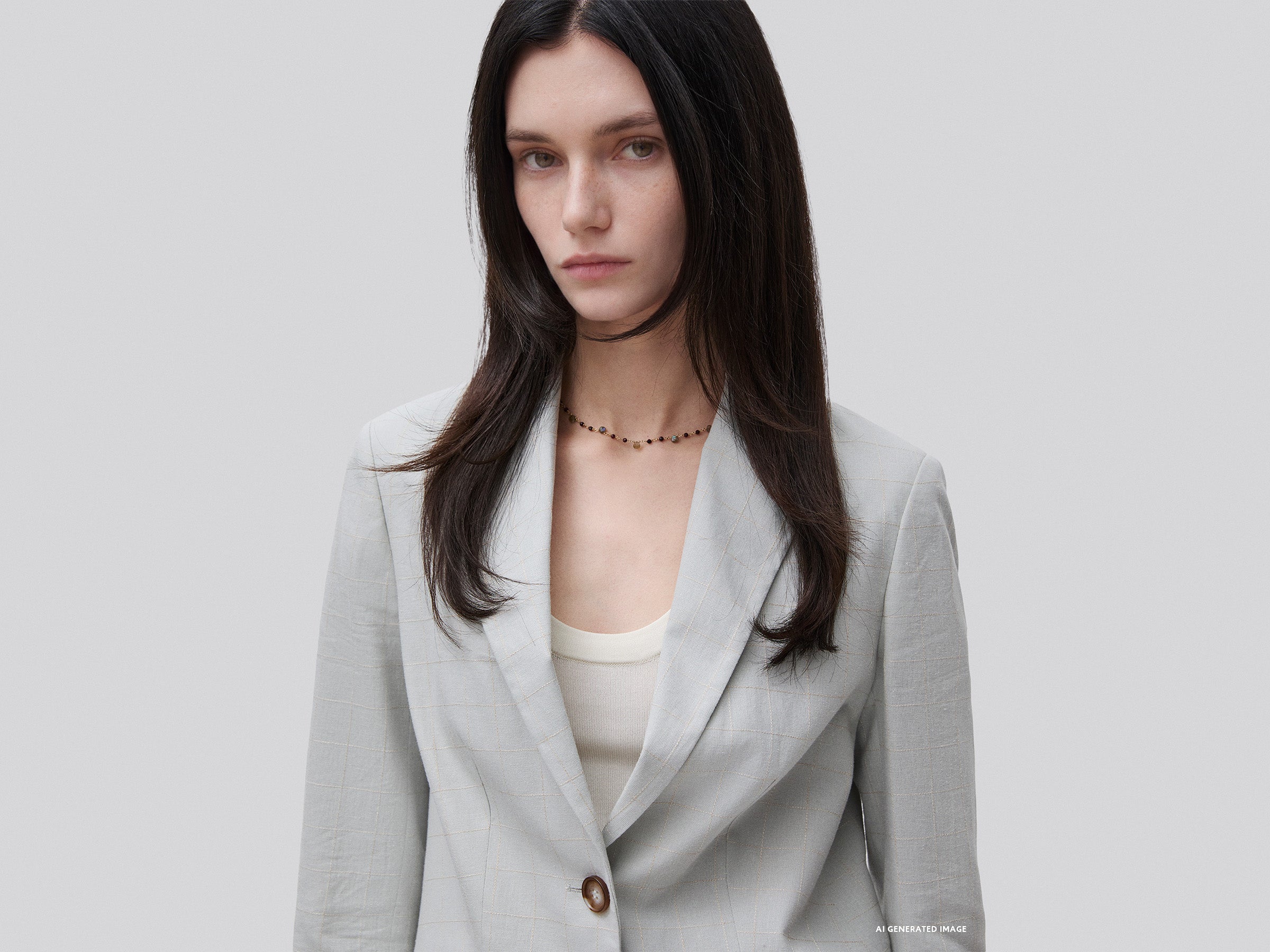Benetton Jackets 2V6GDW03O blazer quadri lino 38