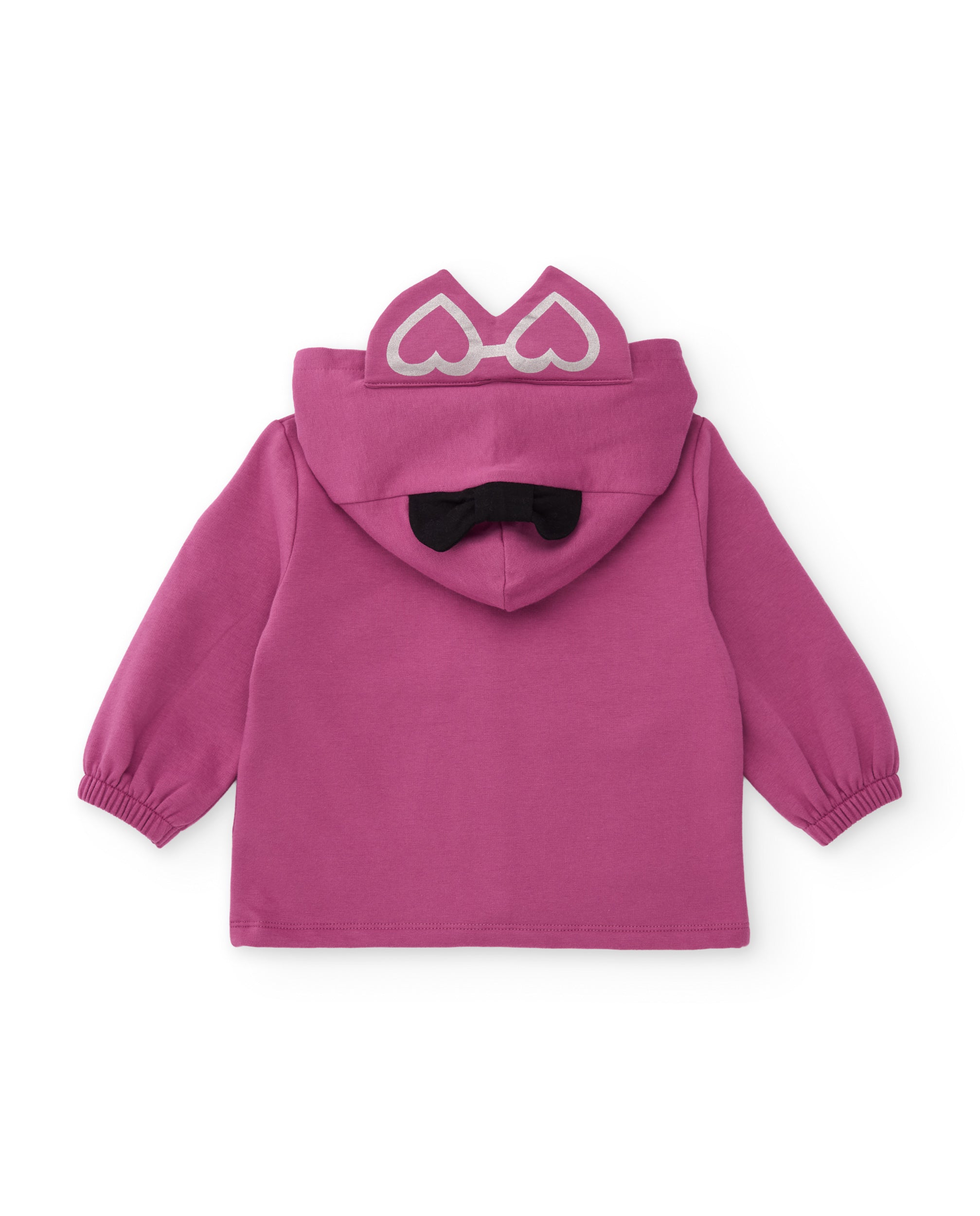 TucTuc Felpe NY Fun Felpa Bimba Viola Cappuccio Zip