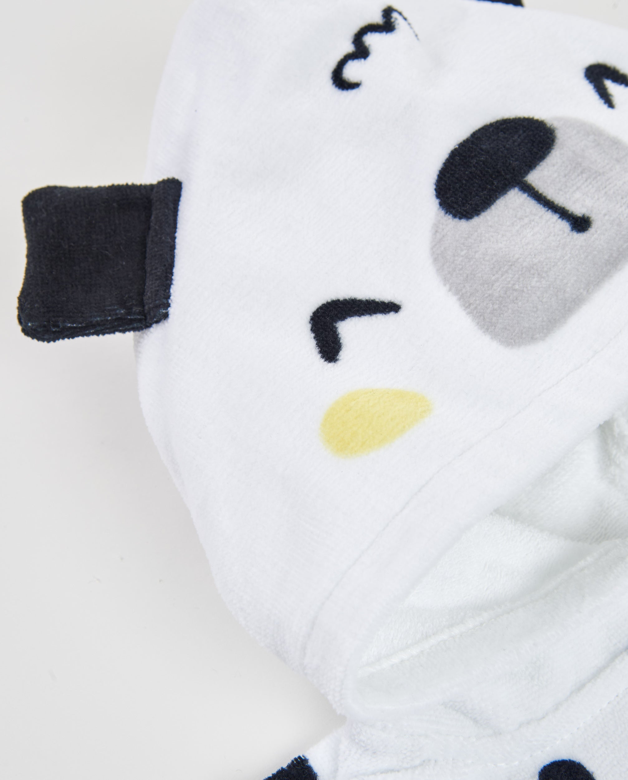 TucTuc Asciugamani poncho neonato bianco con orecchie