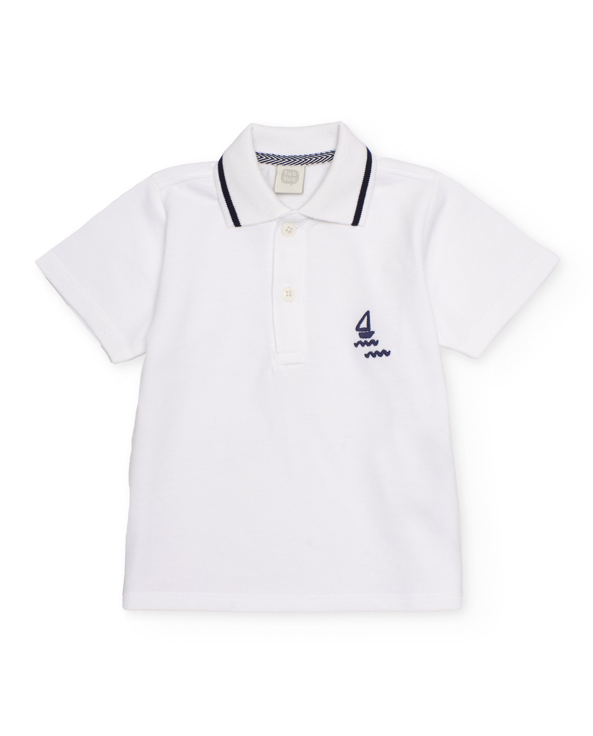 TucTuc Camicette Polo Bambino Bianco Barca 4A