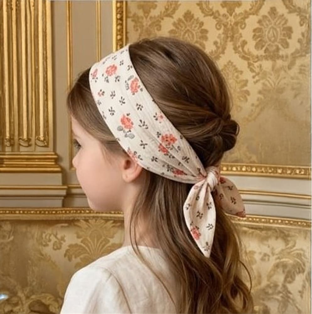 Petite Citrouille Mode Fille Foulard Anna bambina garza cotone fiori