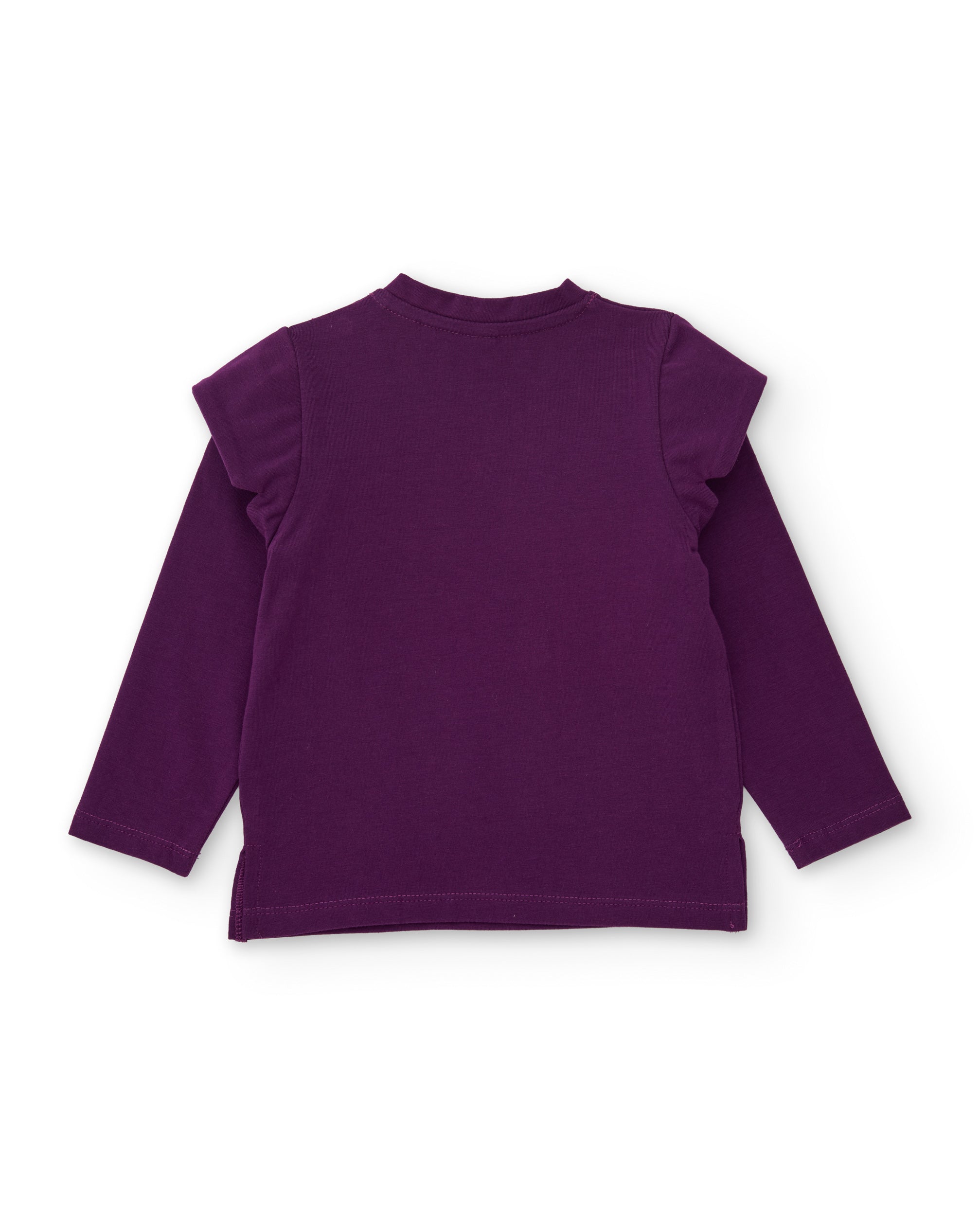 TucTuc Magliette Maglietta bambina maniche lunghe farfalle viola