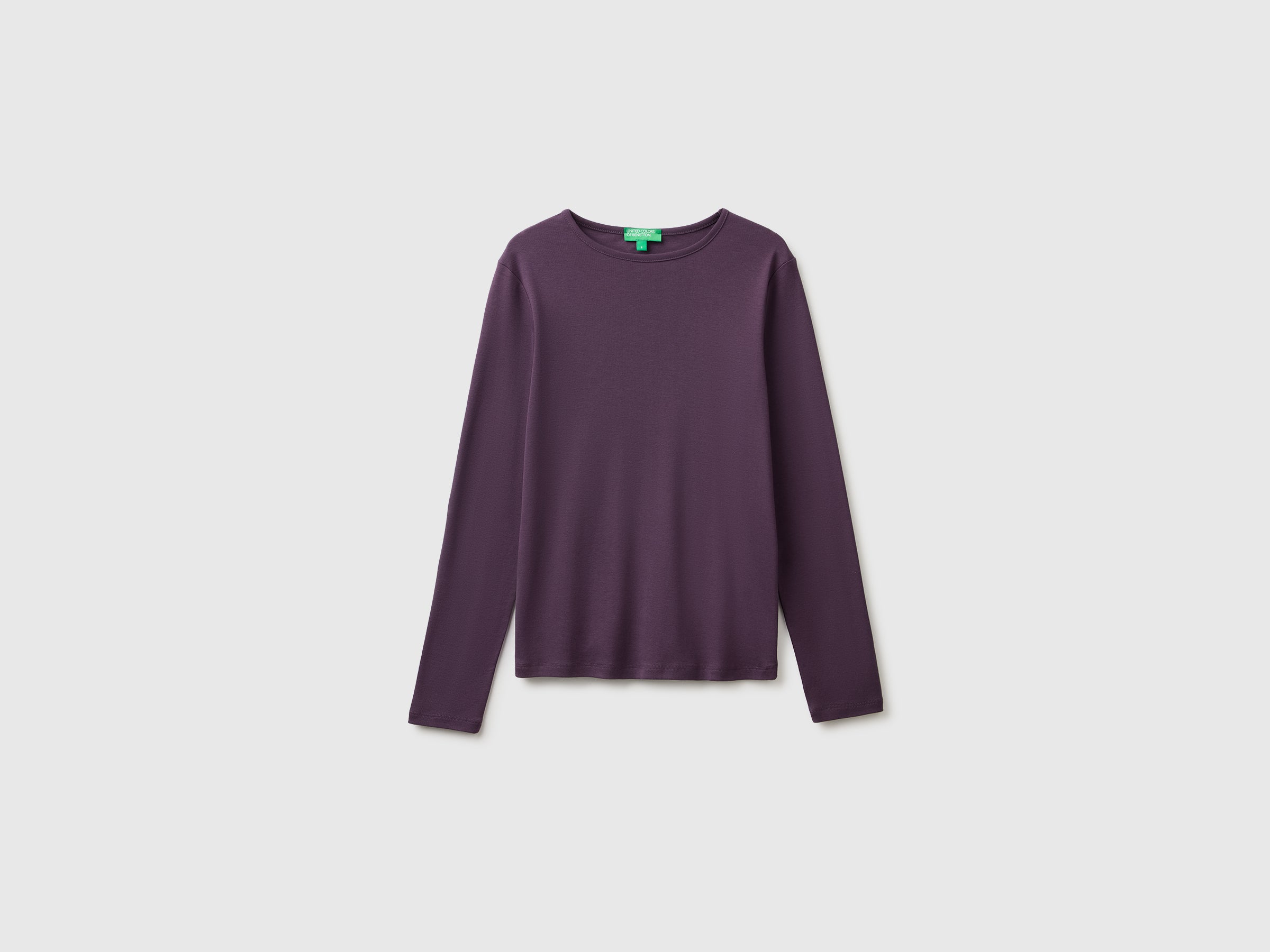 United Colors of Benetton T-shirt manica lunga slim in cotone