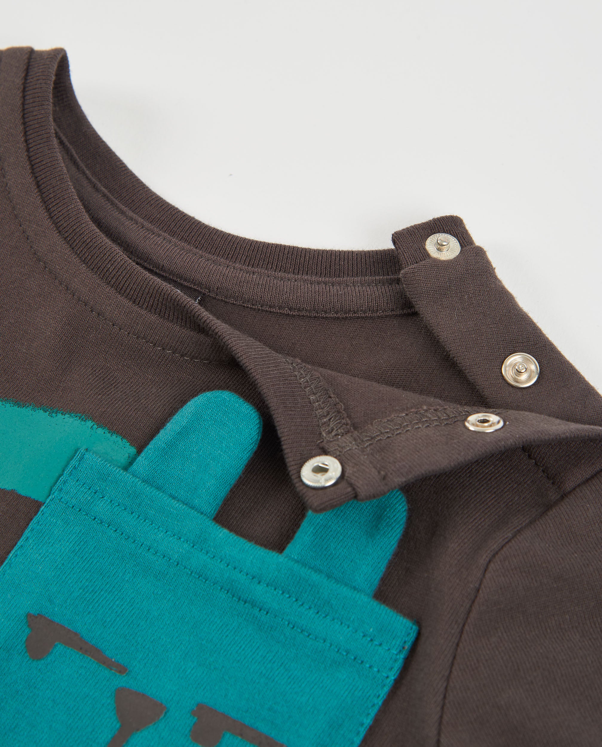 TucTuc Magliette maglietta bambino marrone scuro cotone