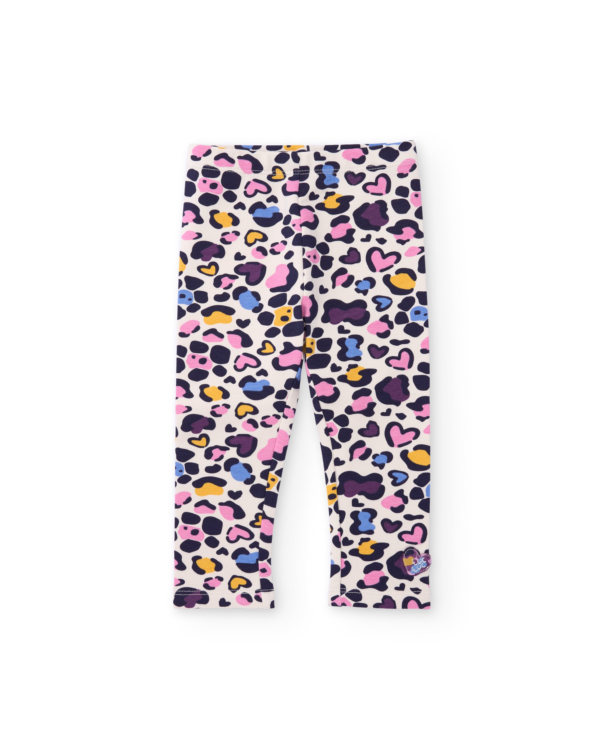 TucTuc Leggings leggings bambina felpa animalier crudo