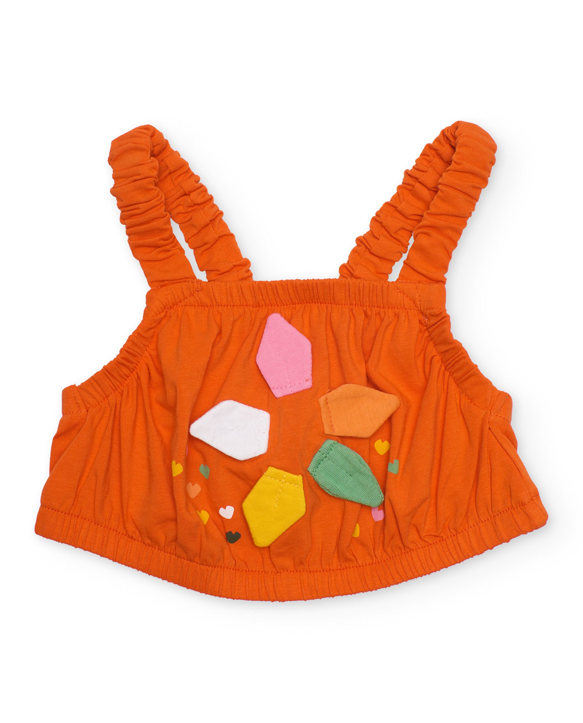 TucTuc Magliette Top Bambina Arancione Cuori