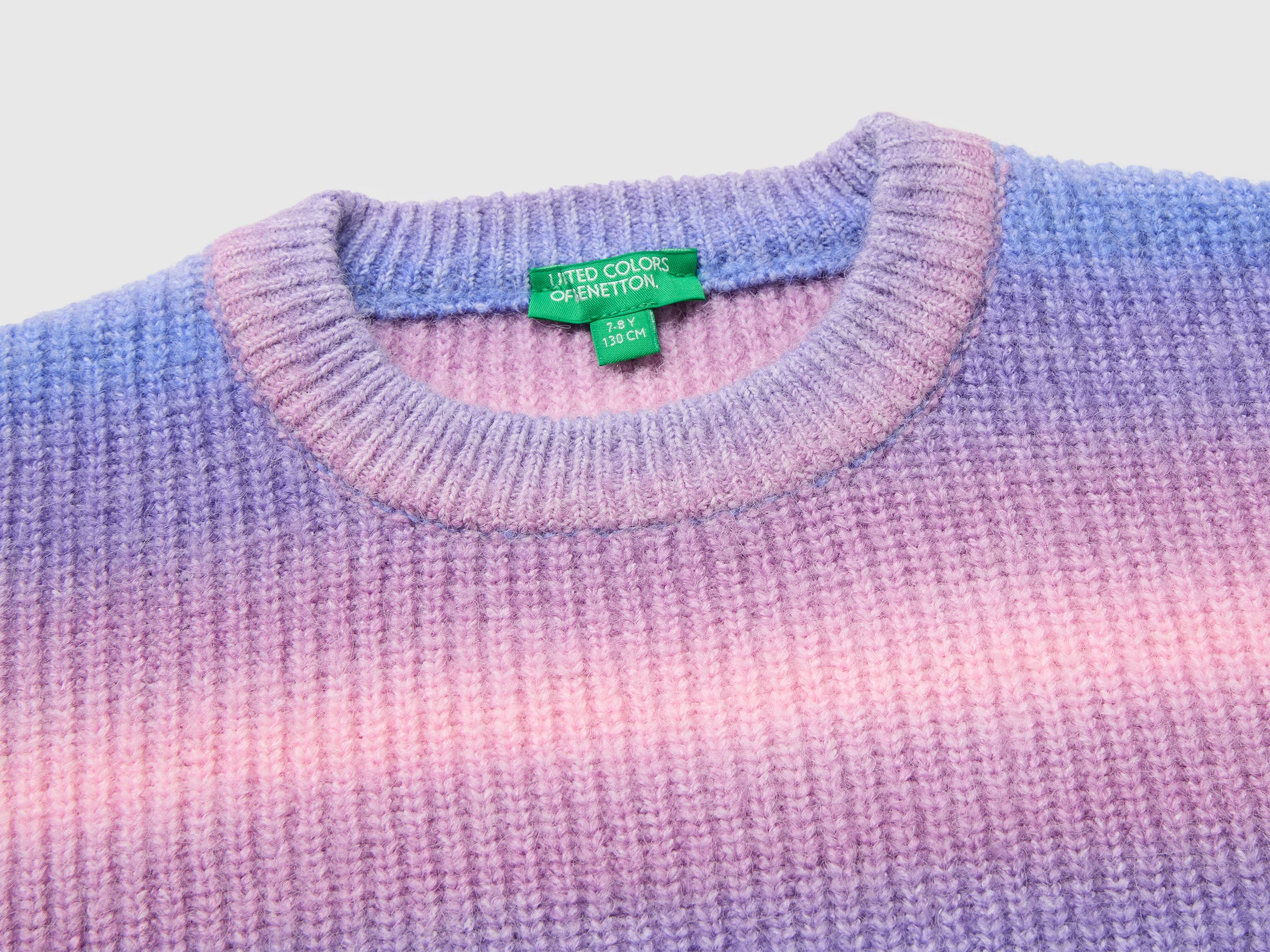 United Colors of Benetton Maglione lana righe sfumate girocollo