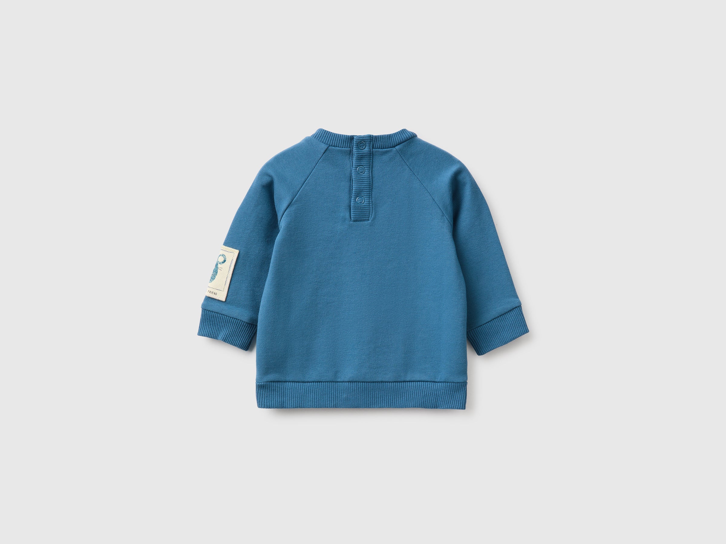 United Colors of Benetton Felpa neonato cotone tasca canguro