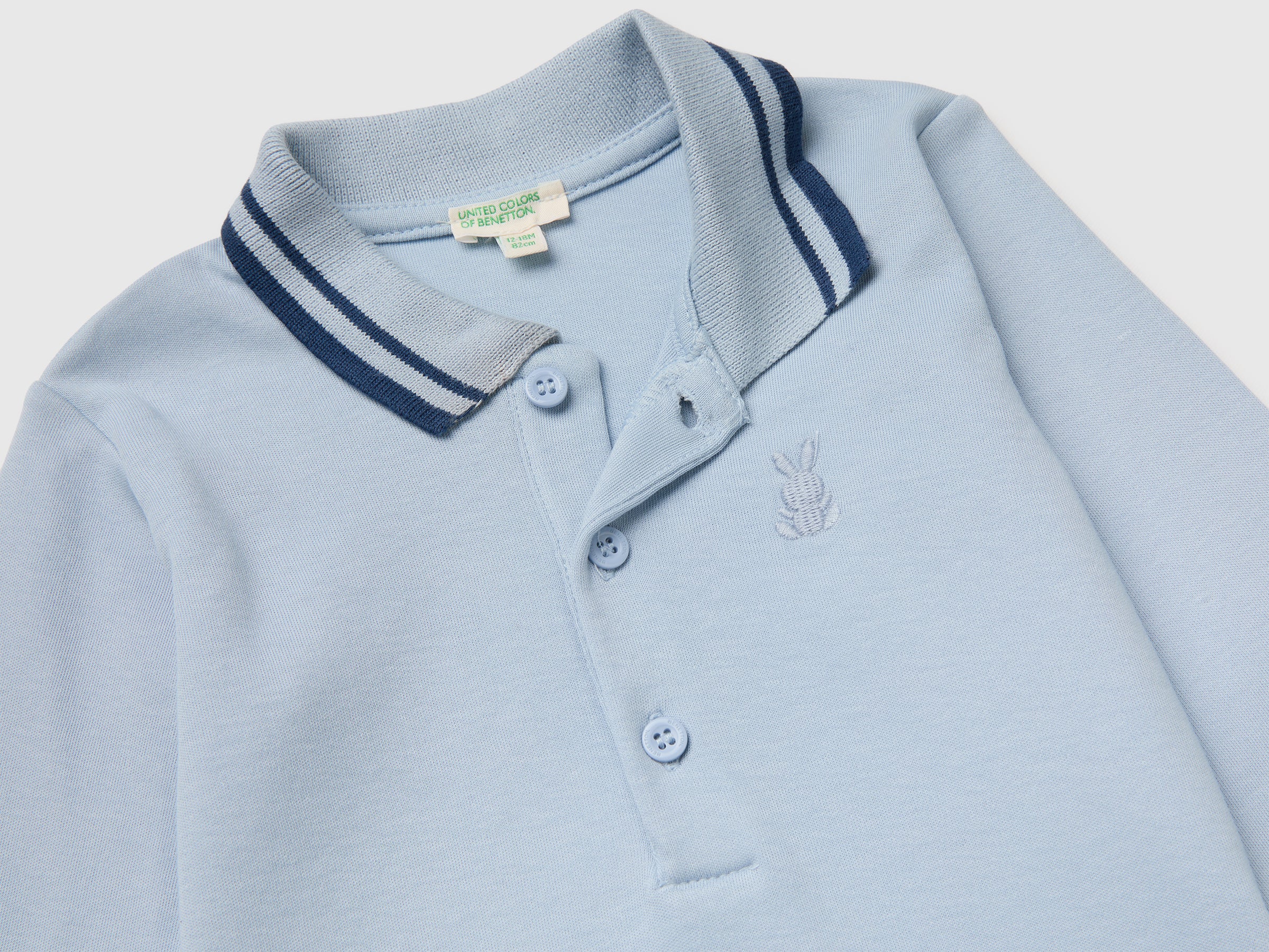 United Colors of Benetton Body Manica Lunga Stampa Animali Cotone Bio