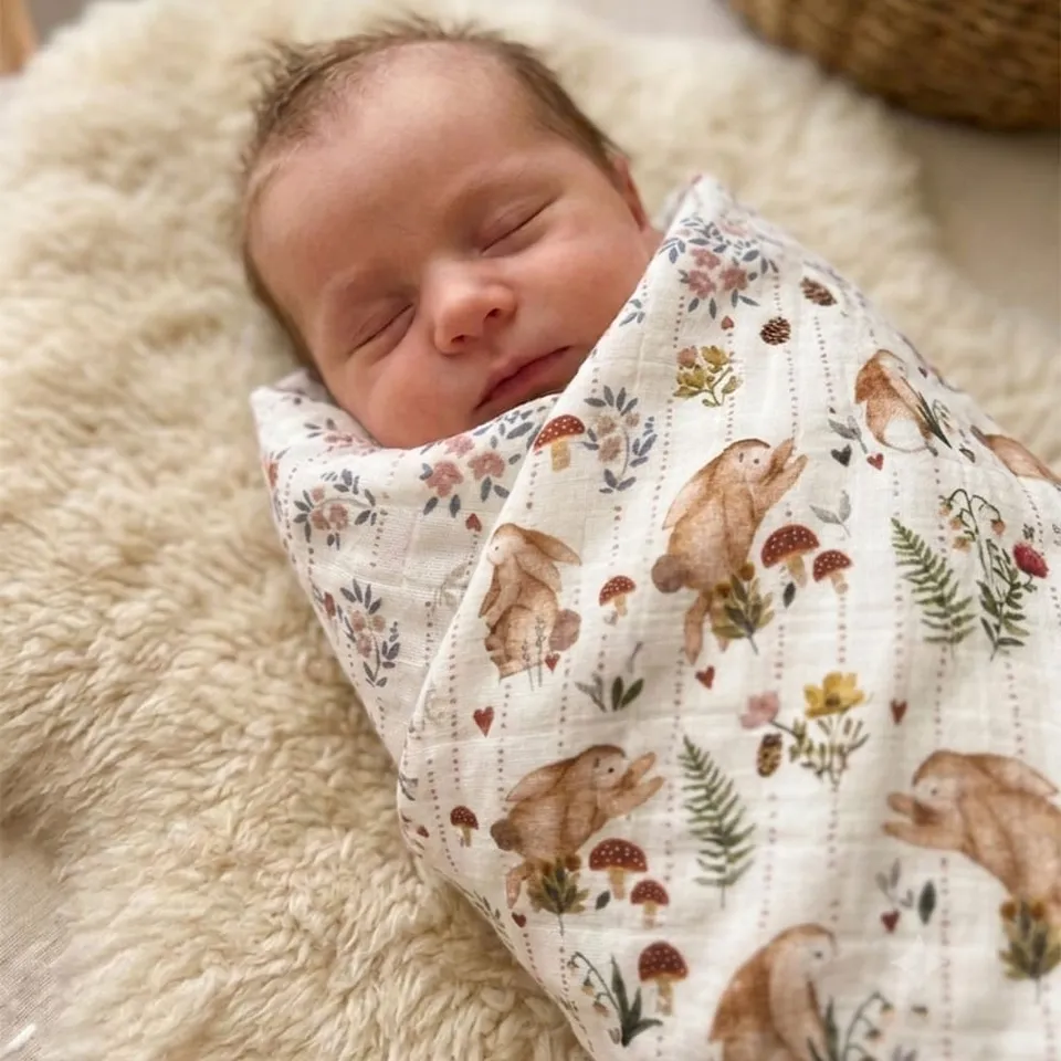 Petite Citrouille Alice maxi mussola neonato 120x120 cotone
