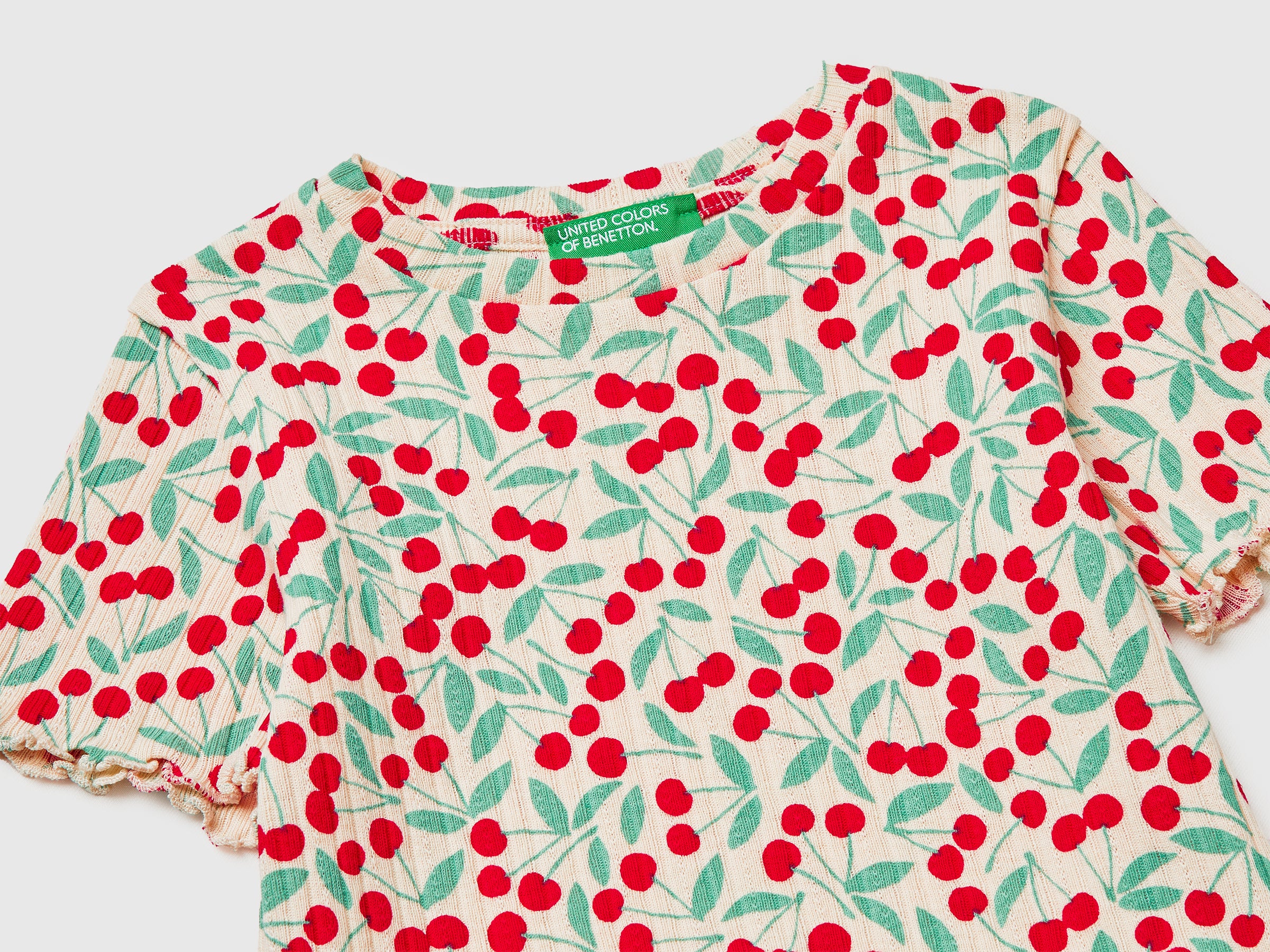 United Colors of Benetton maglietta costine fantasia 98