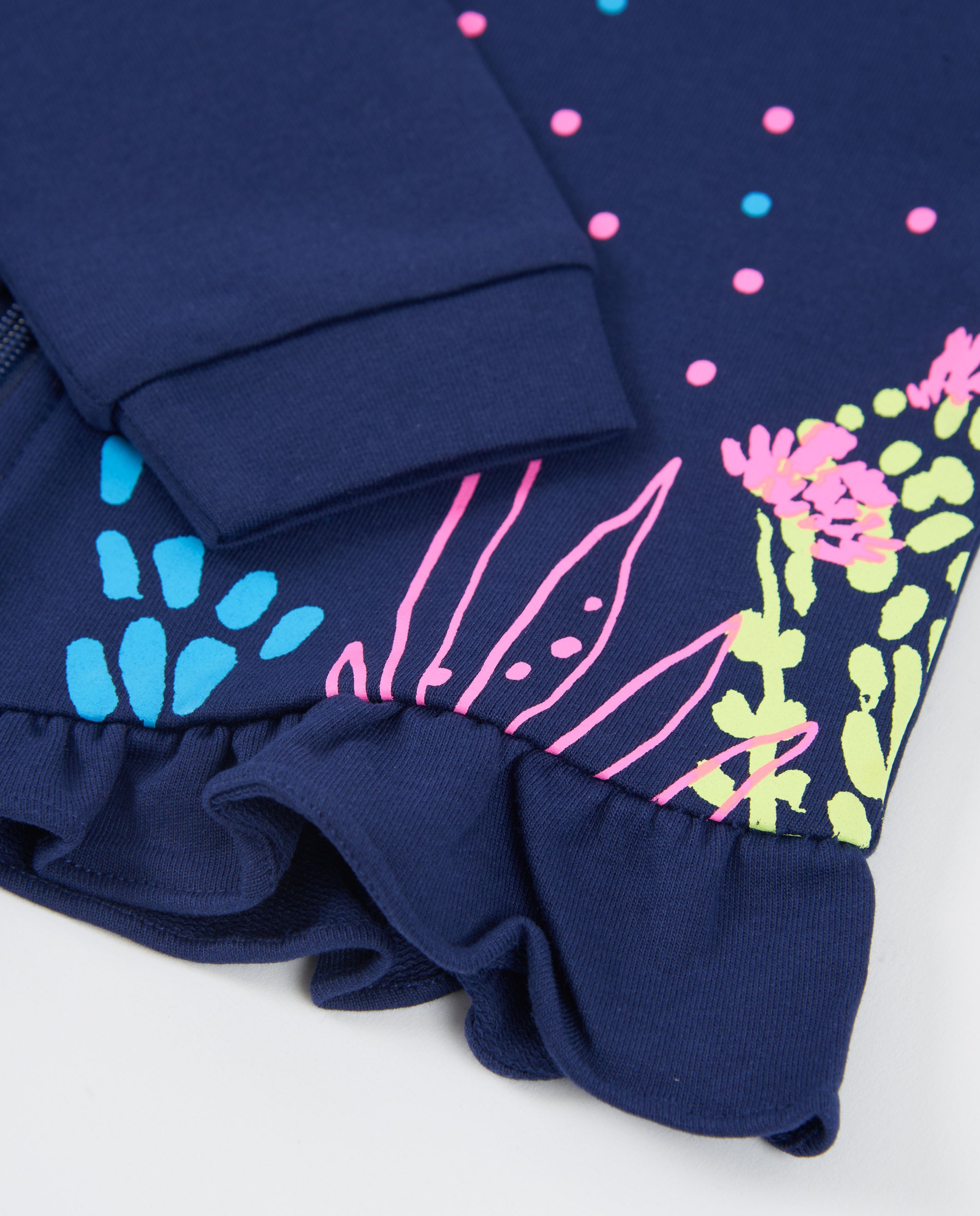 TucTuc Felpe Felpa Bambina Blu Navy con Zip