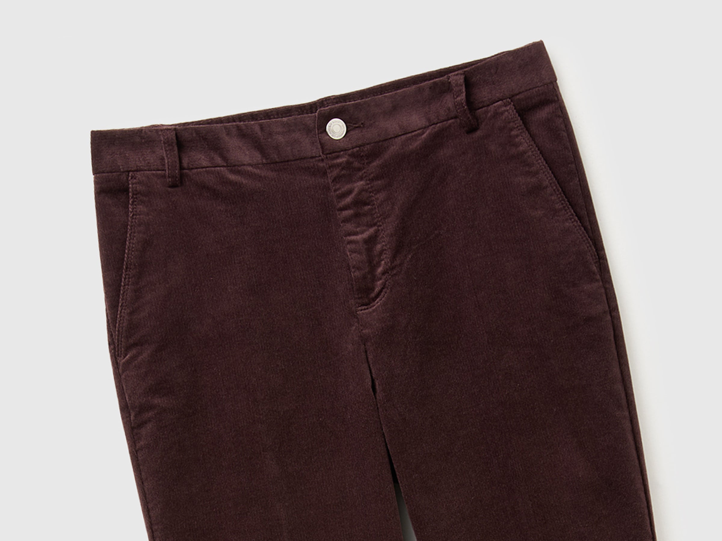 United Colors of Benetton Pantaloni chino velluto elasticizzato