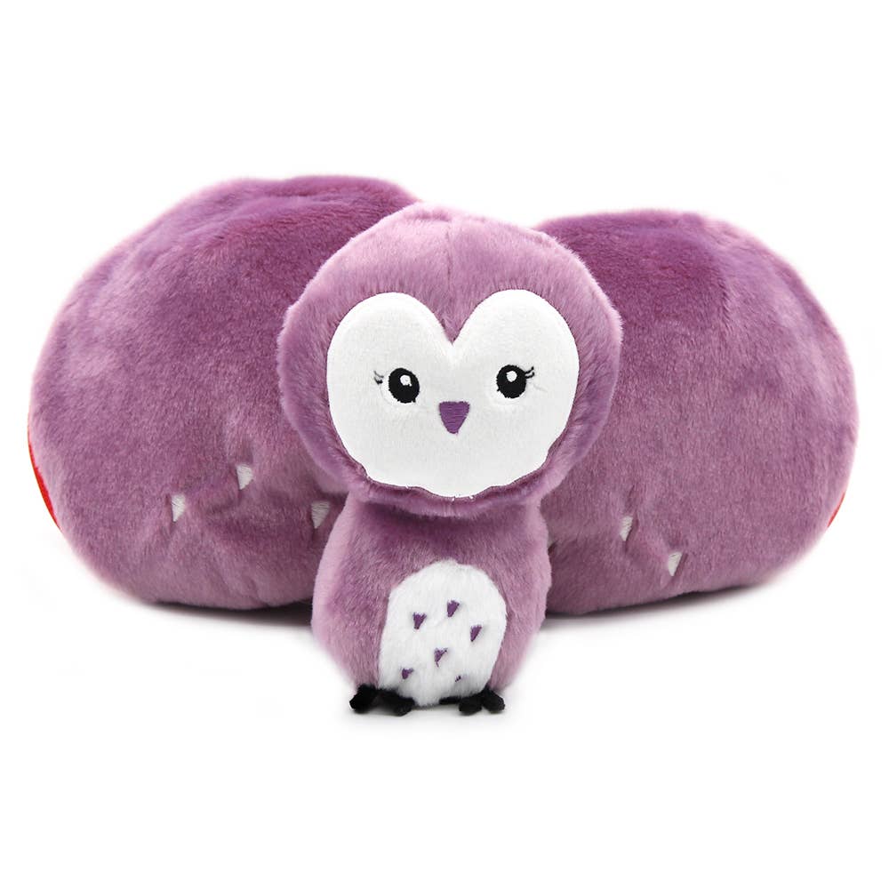 Les Déglingos Flipetz Gufo Fragola peluche trasformabile 20 cm
