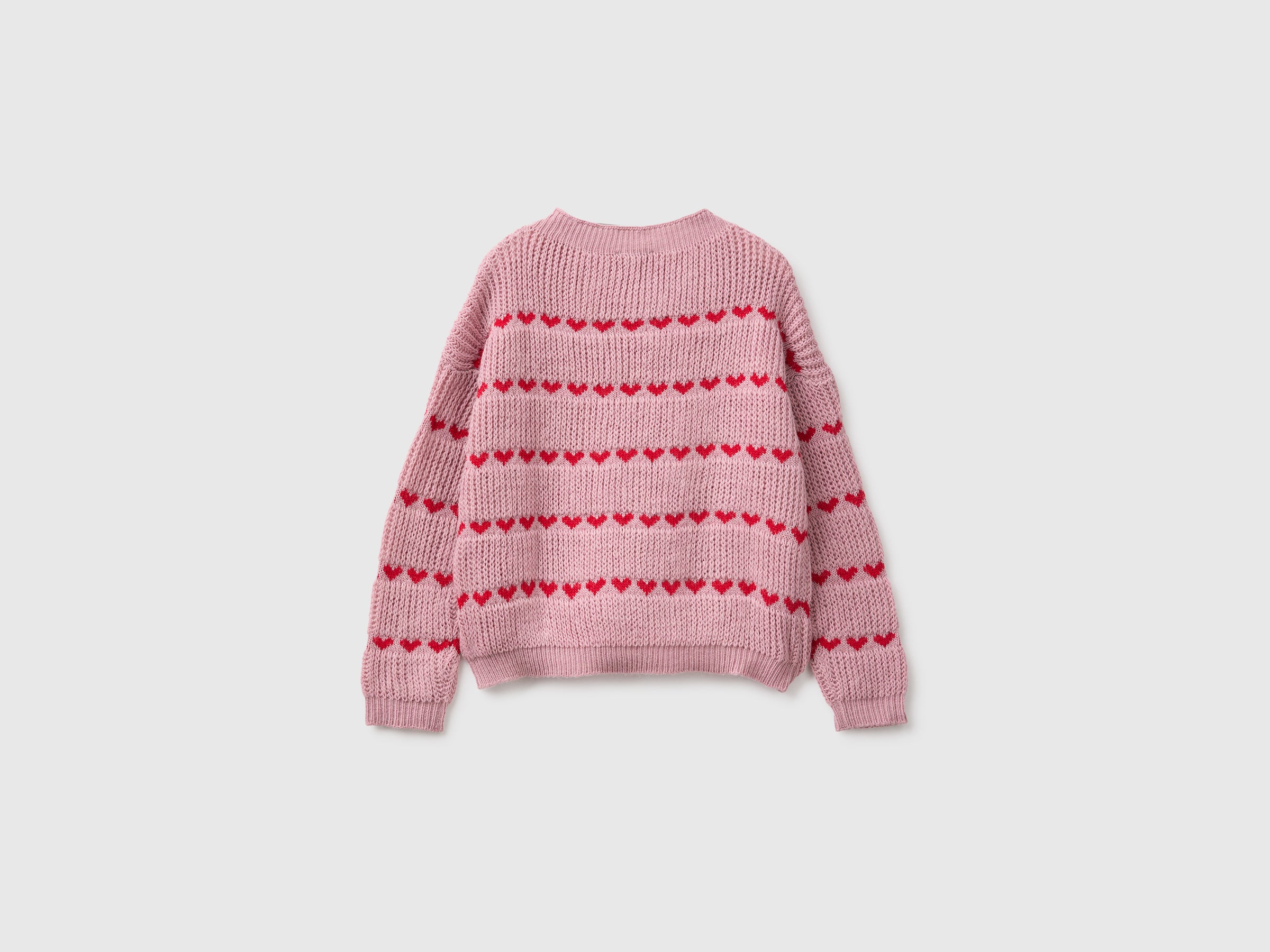 United Colors of Benetton Sweaters maglione cuori S misto lana