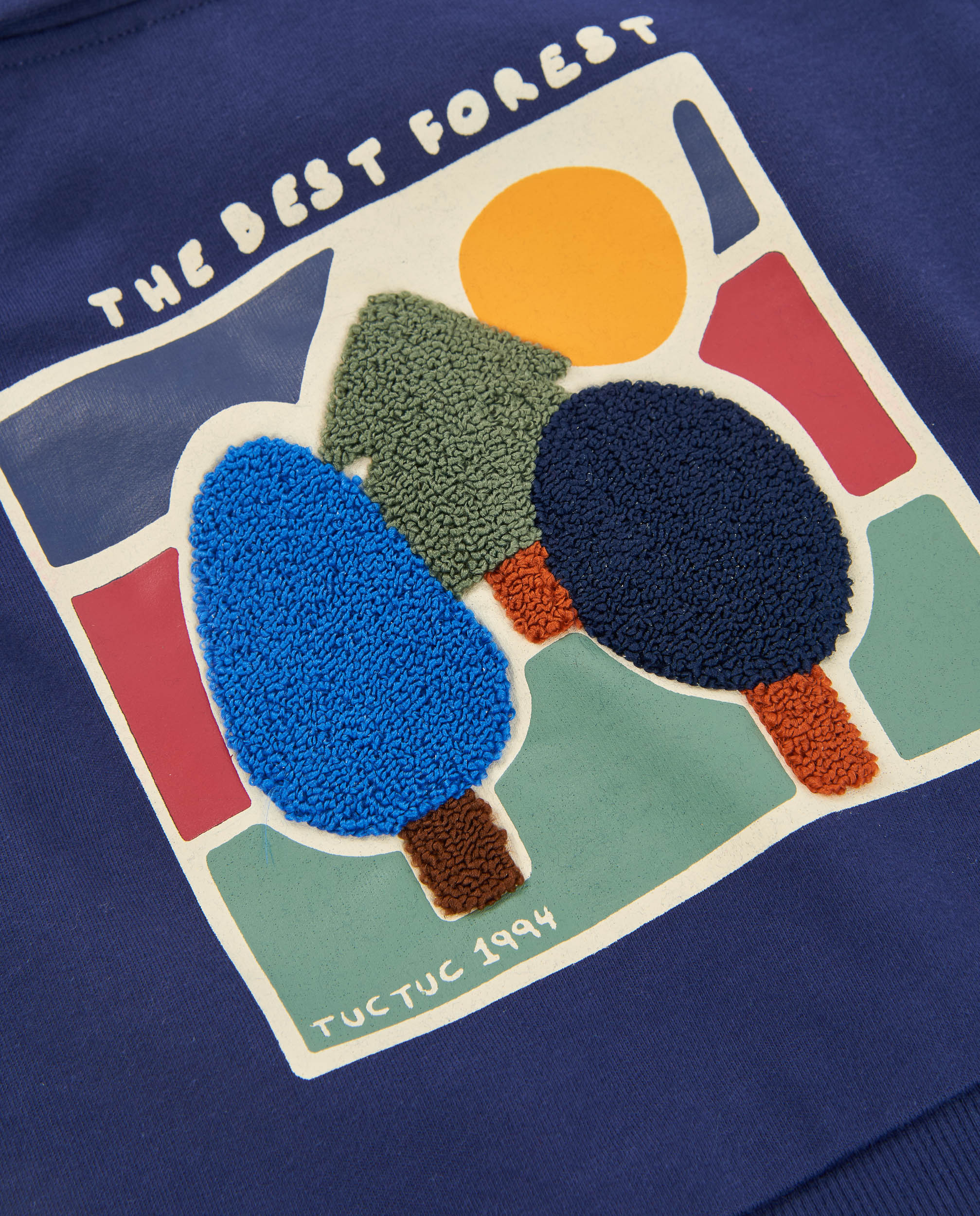 TucTuc Camicette Polo bambino felpa blu navy stampa