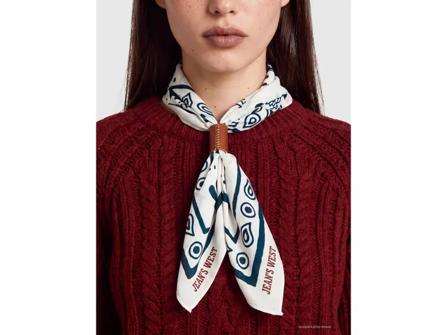 United Colors of Benetton bandana viscosa stampa western