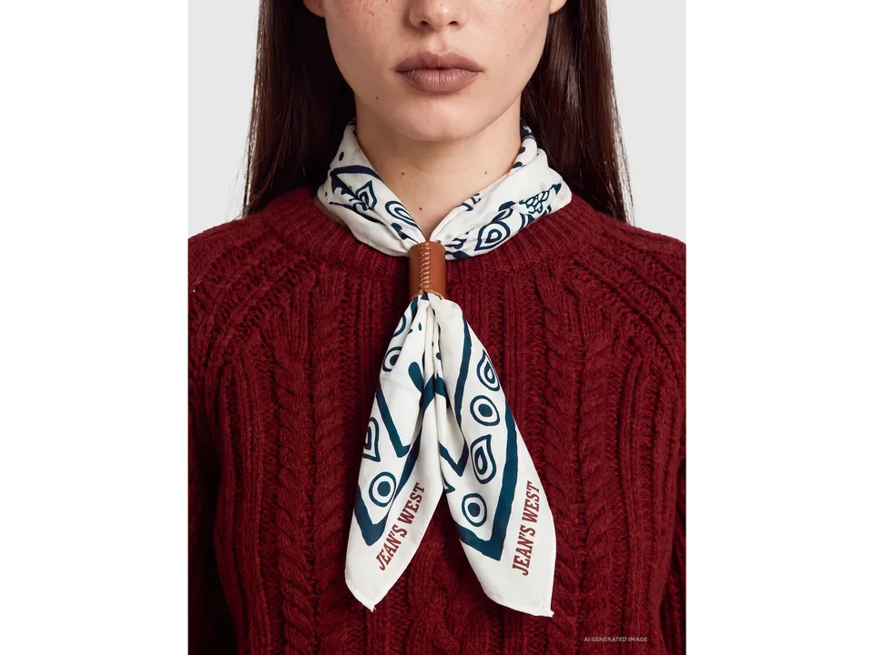 United Colors of Benetton bandana viscosa stampa western