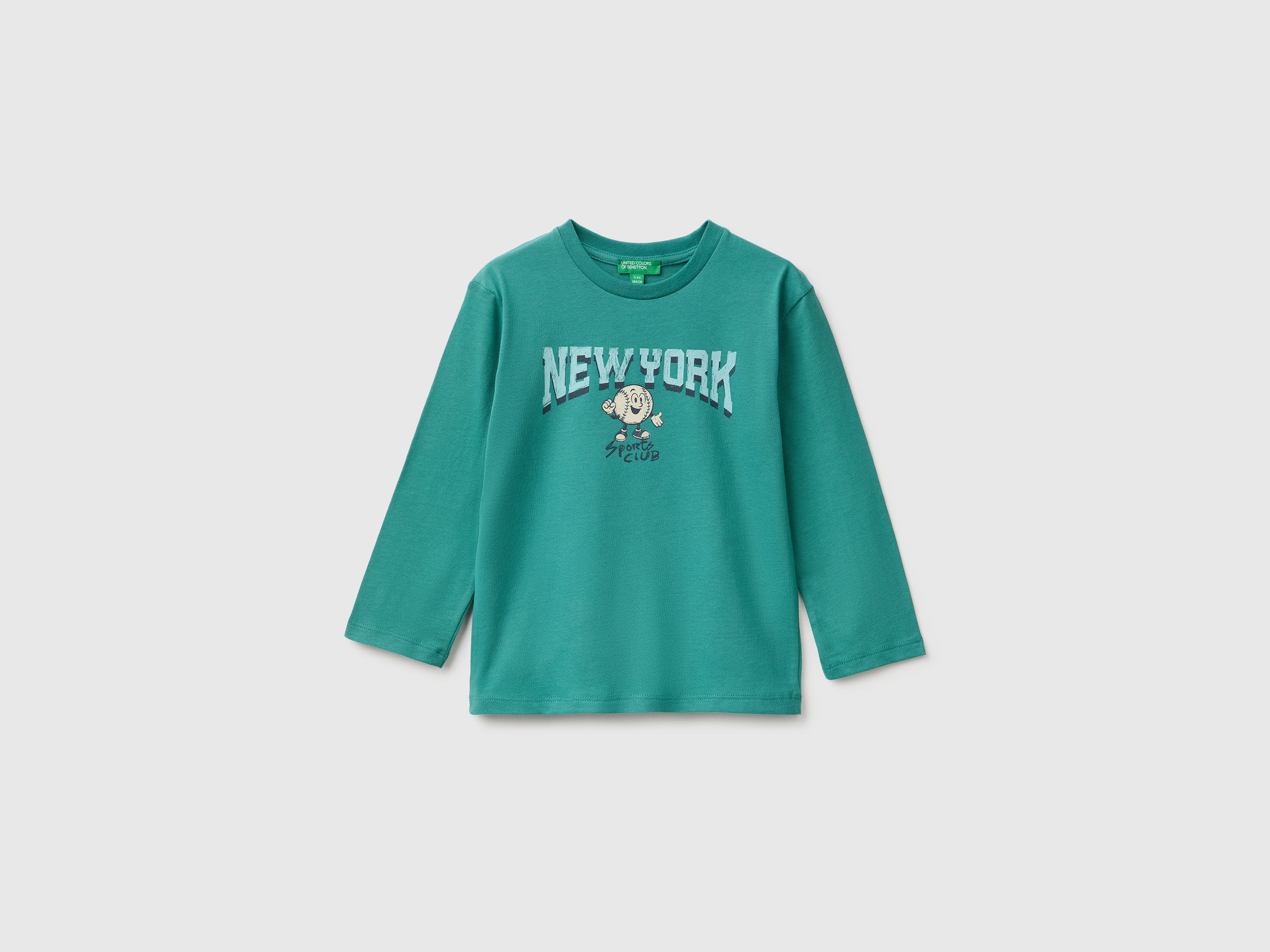 Benetton 100% organic cotton T-shirt maglia bimbo taglia 104
