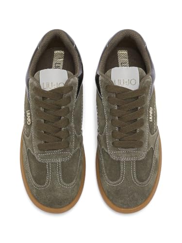 Liu Jo Scarpe Sneakers Suede verdi suola bassa