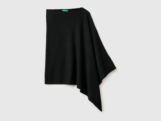 United Colors of Benetton Cashmere blend poncho poncho taglia unica caldo