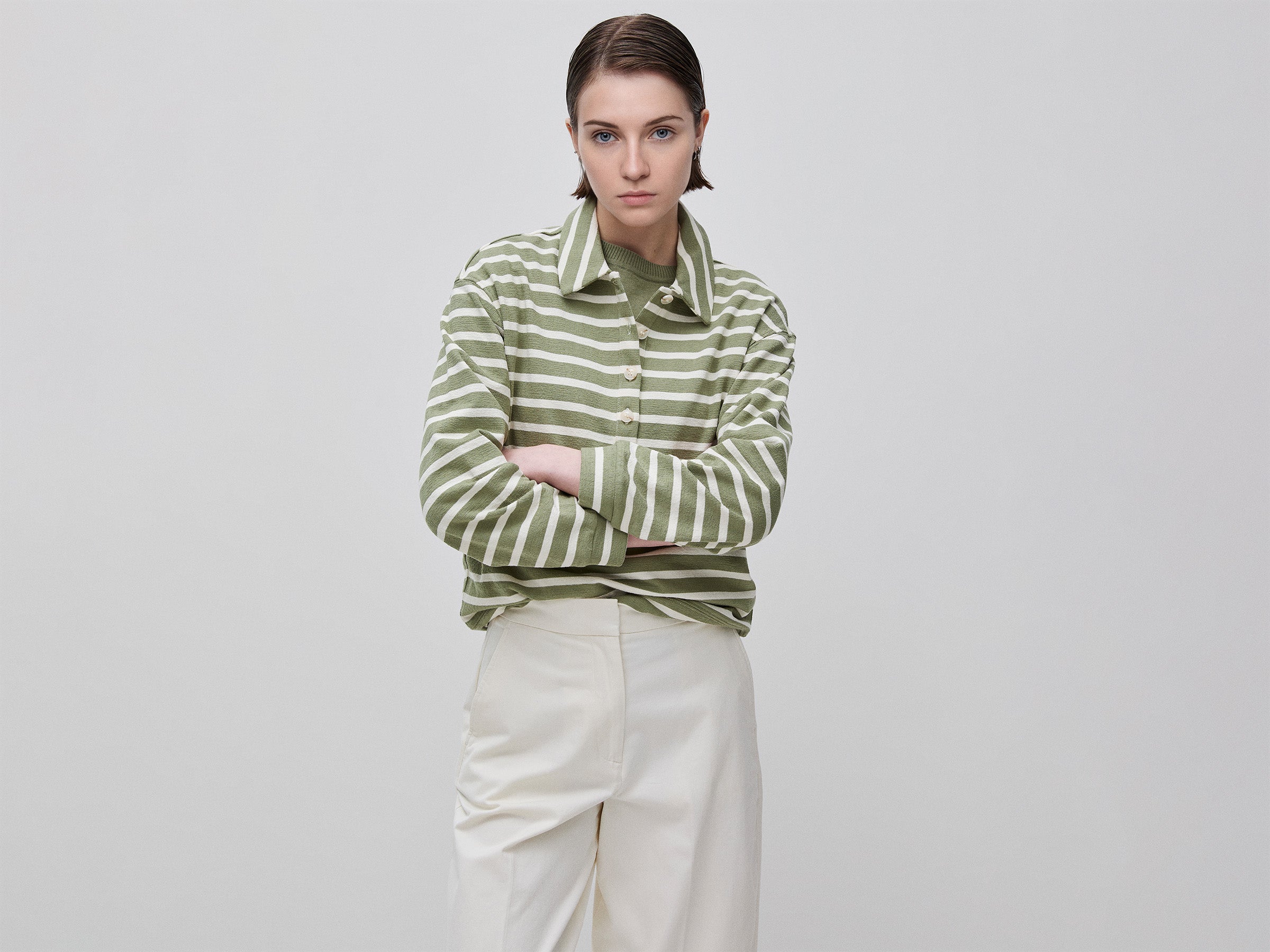 United Colors of Benetton Felpa polo righe cotone taglia M
