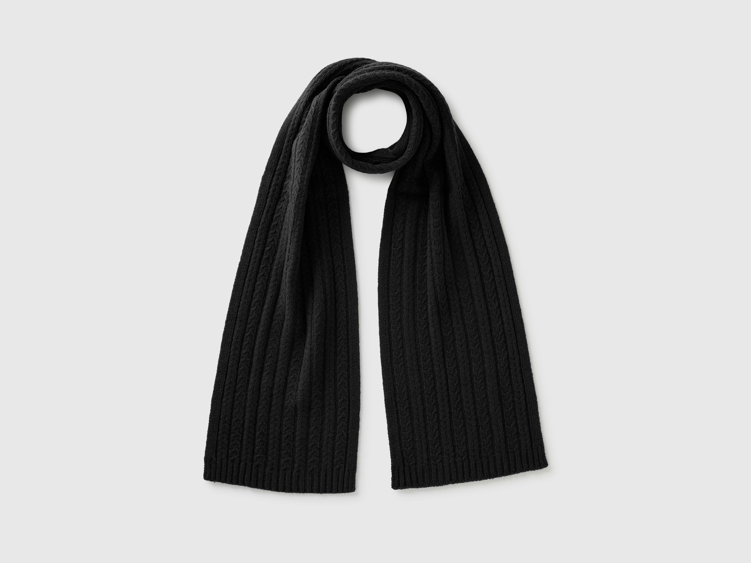 United Colors of Benetton Scarf sciarpa trecce misto lana unisex