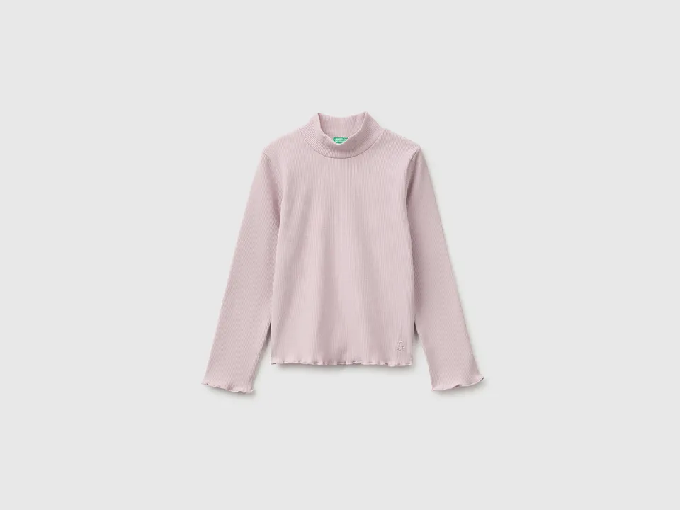 United Colors of Benetton Lupetto Maglietta Cotone Collo Alto 104