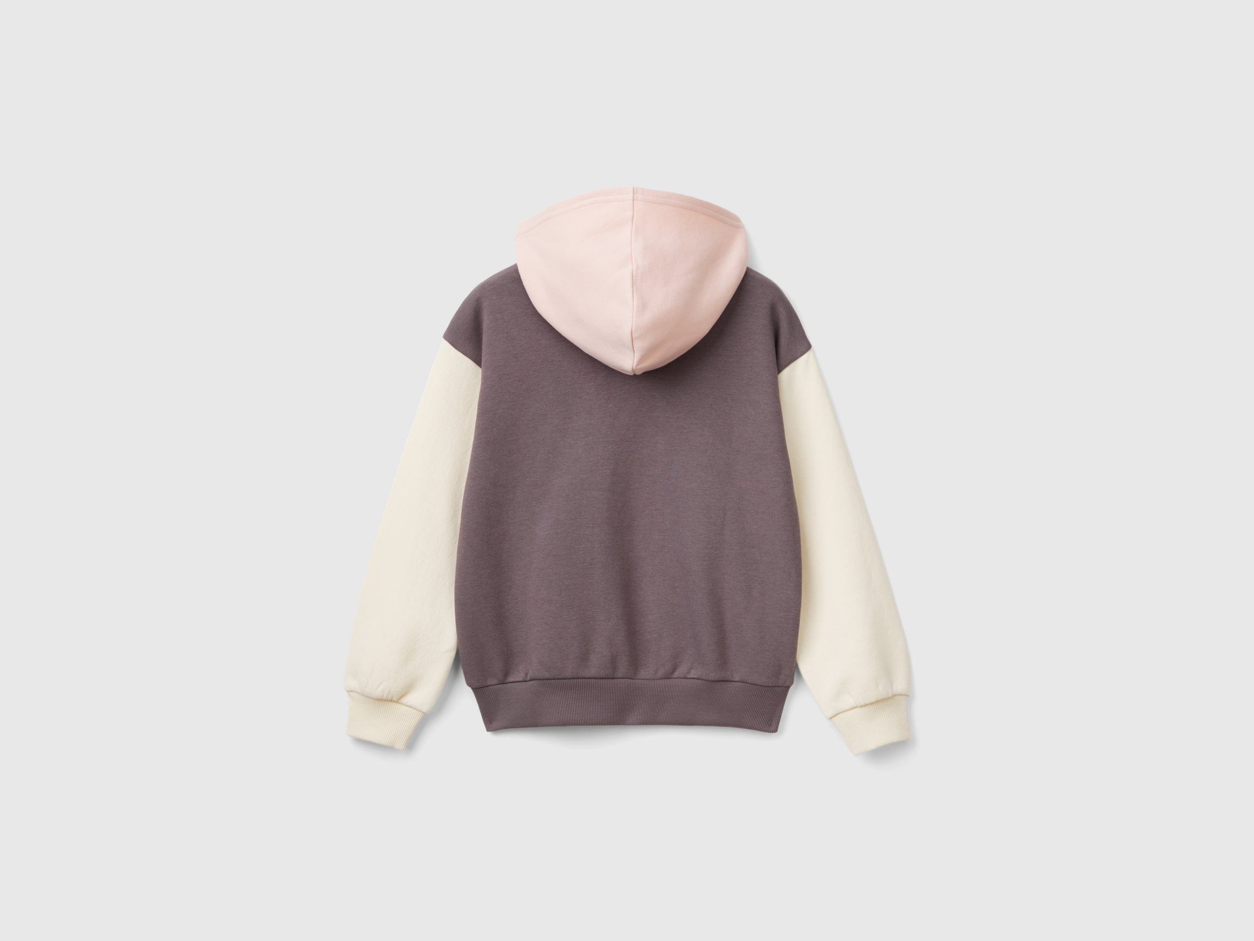 United Colors of Benetton Felpa Zip Paillettes Misto Cotone Donna