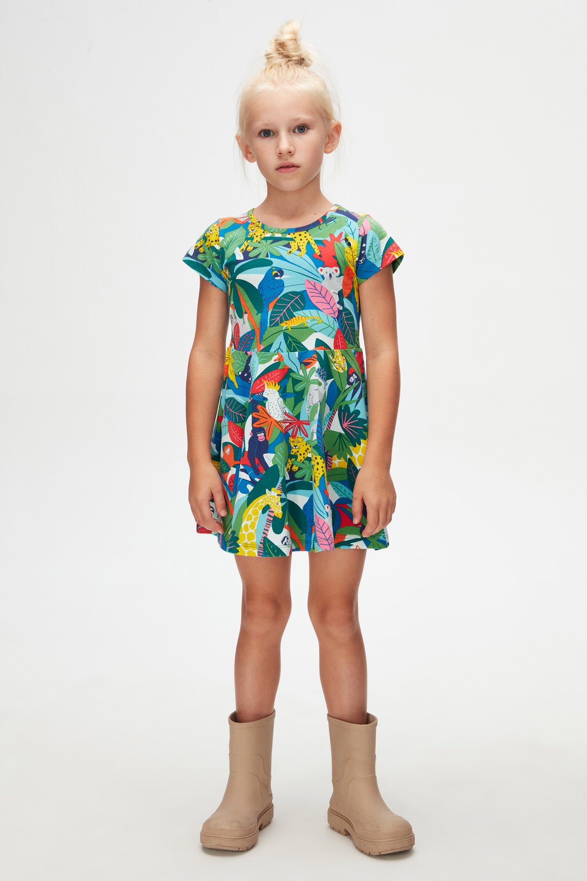 Lovetti Abito Mini Jungle abitino 95% cotone 3 anni
