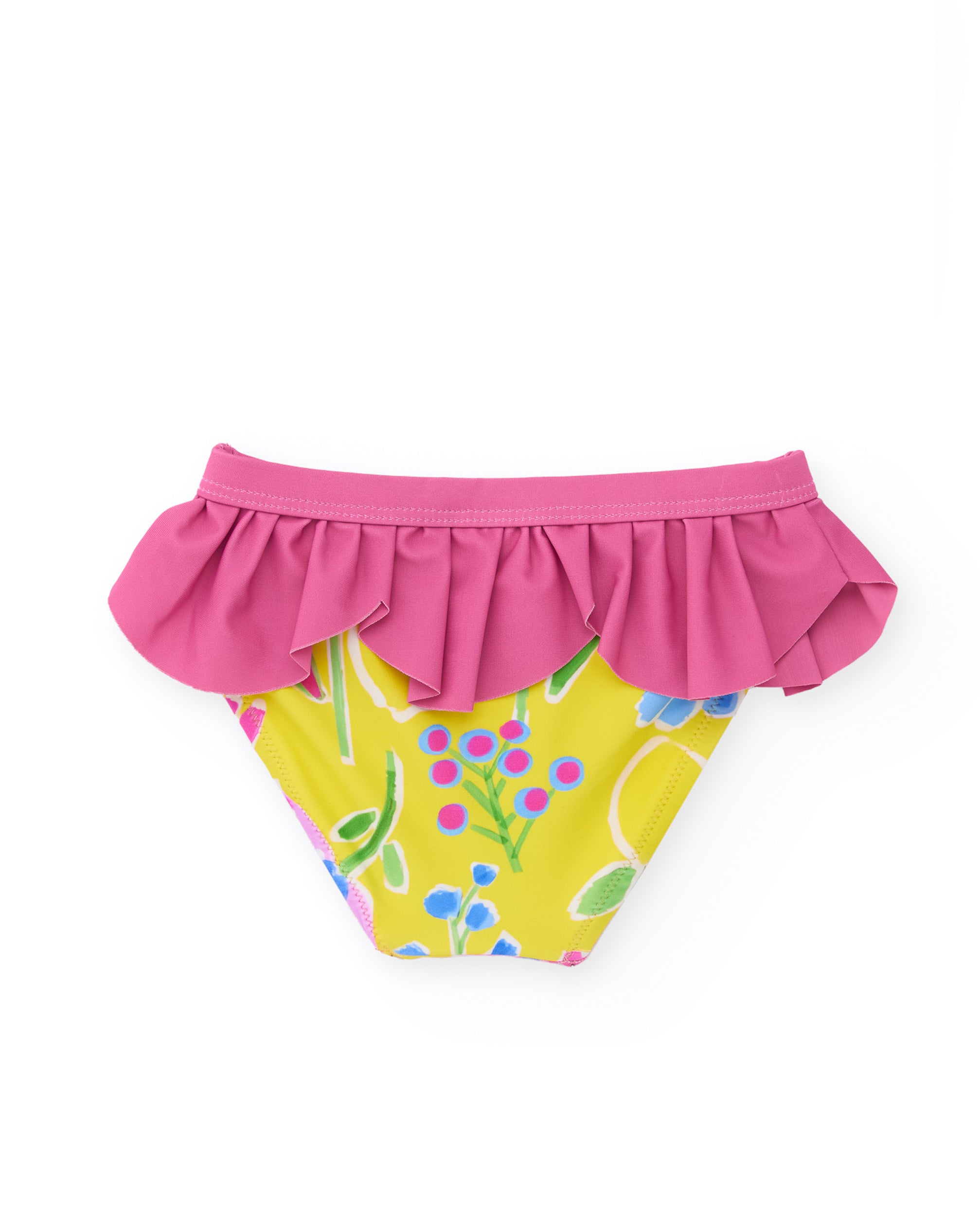 Tuc Tuc Costumi Slip Bimba Giallo Fiori Mare
