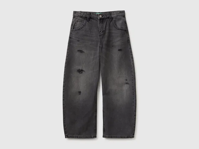 United Colors of Benetton Jeans Balloon Cotone Denim Taglia M