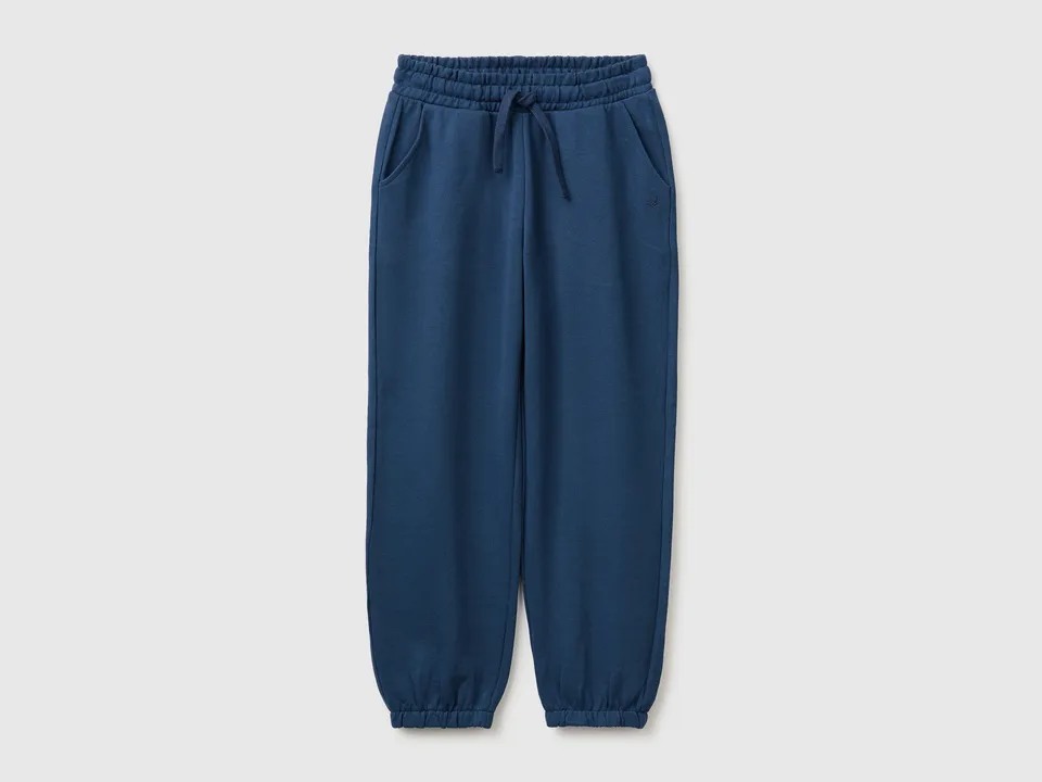 United Colors of Benetton Pantaloni Tuta Jogger Cotone Logo