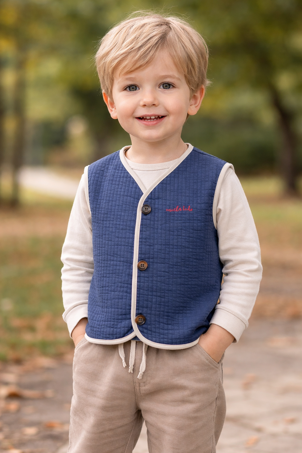 Kocarcia Gilet Van cotone trapuntato Miela Kids 3-4 anni