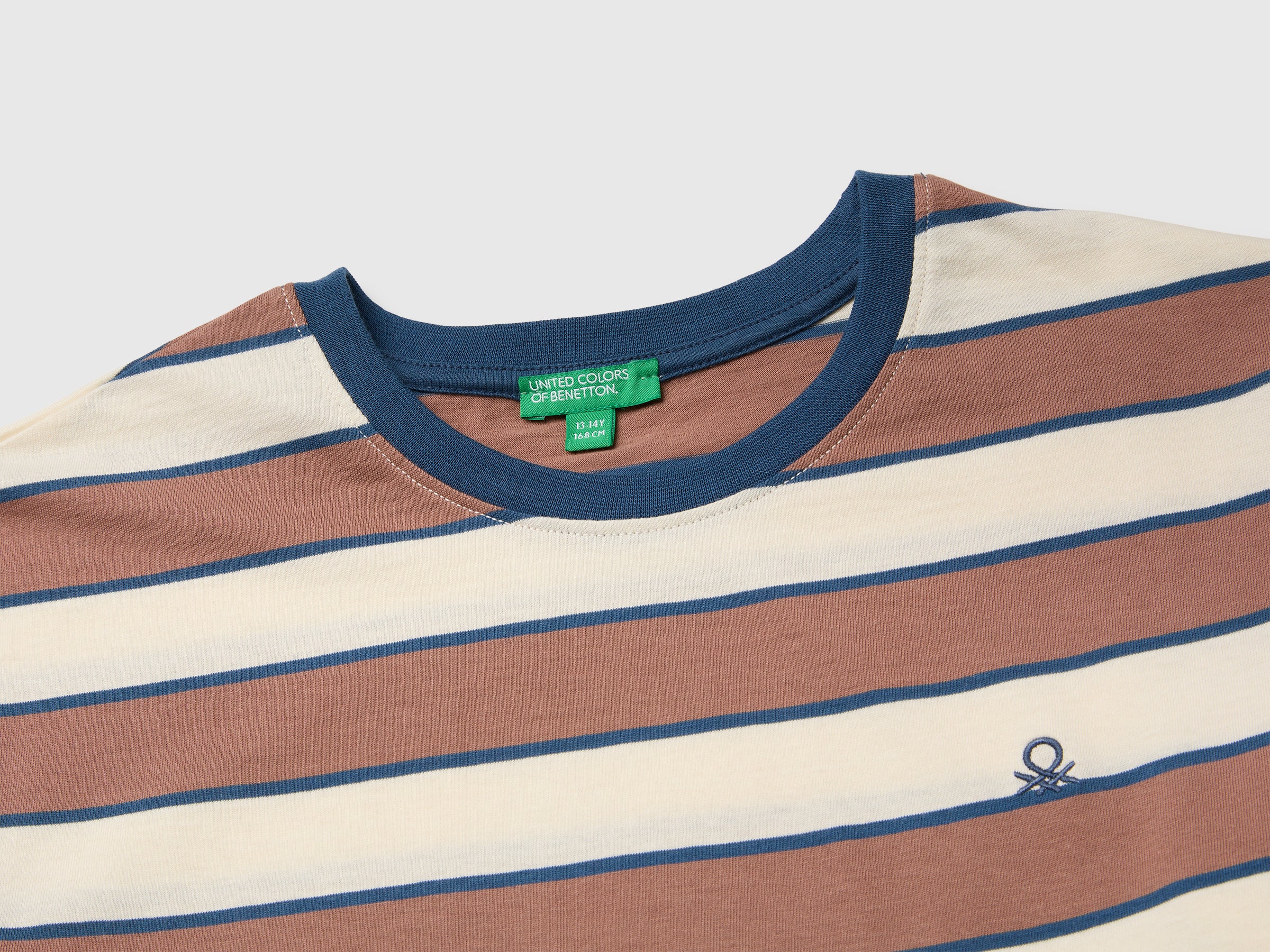 United Colors of Benetton T-shirt righe cotone bio manica lunga L