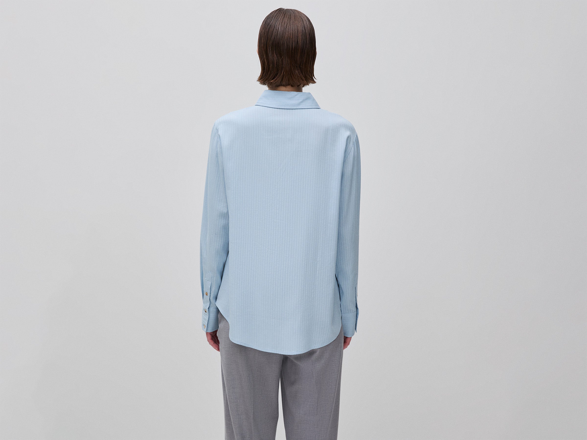 United Colors of Benetton camicia fluida rigata viscosa M