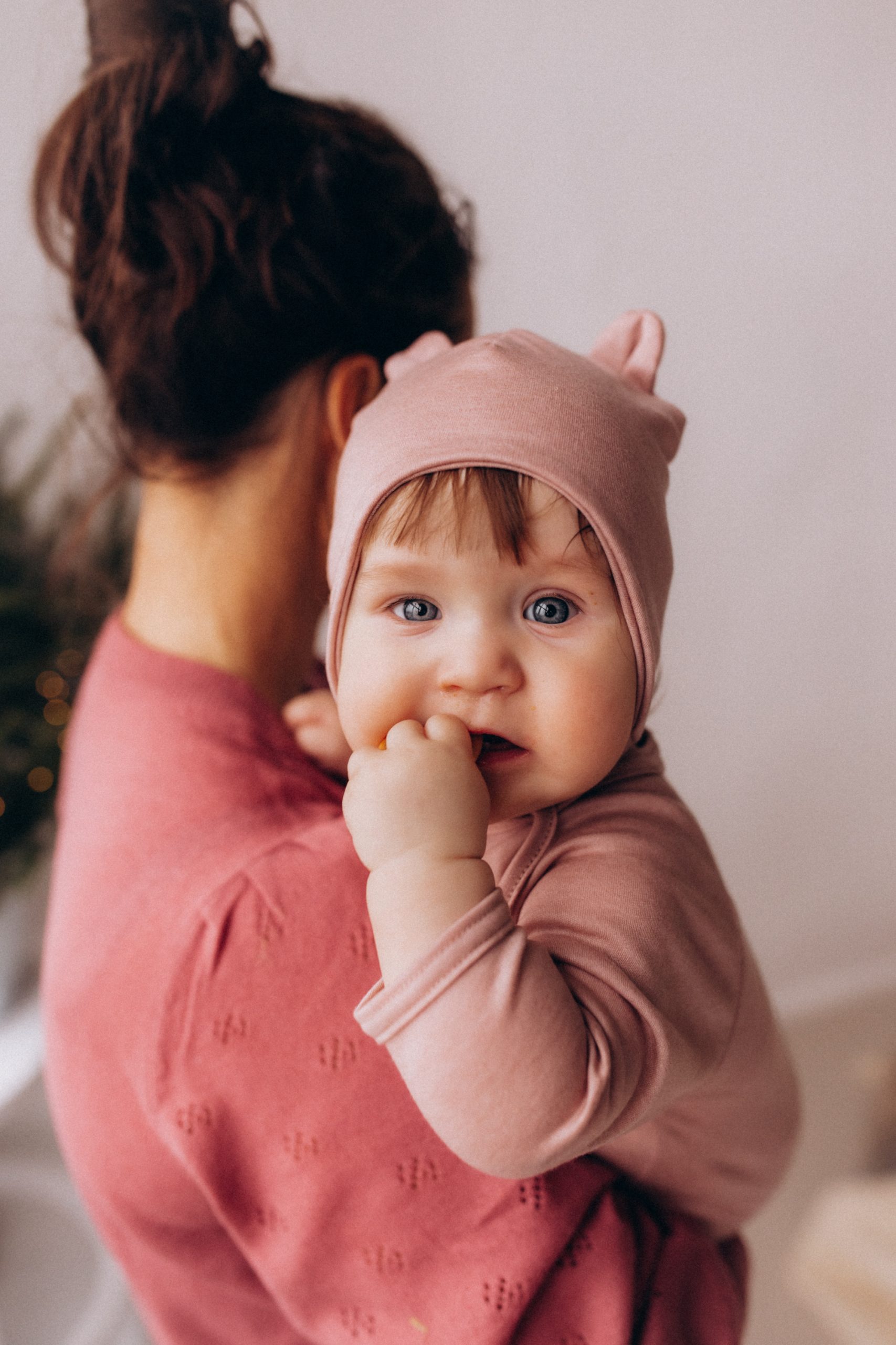 Woolly Organic Baby Hats cuffia neonato lyocell lana orsetto