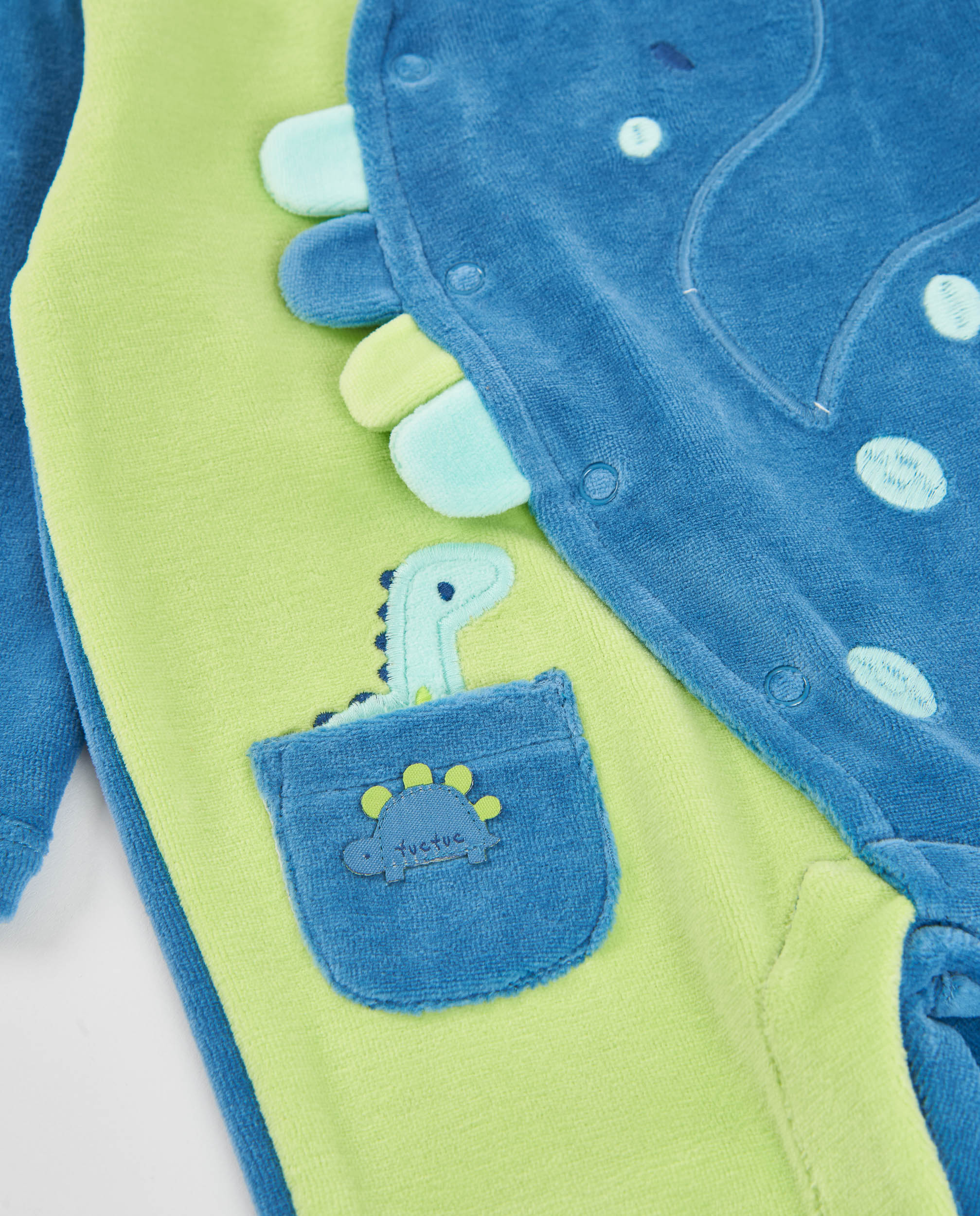 TucTuc Tutine Tutina neonato dinosauro blu con piedini