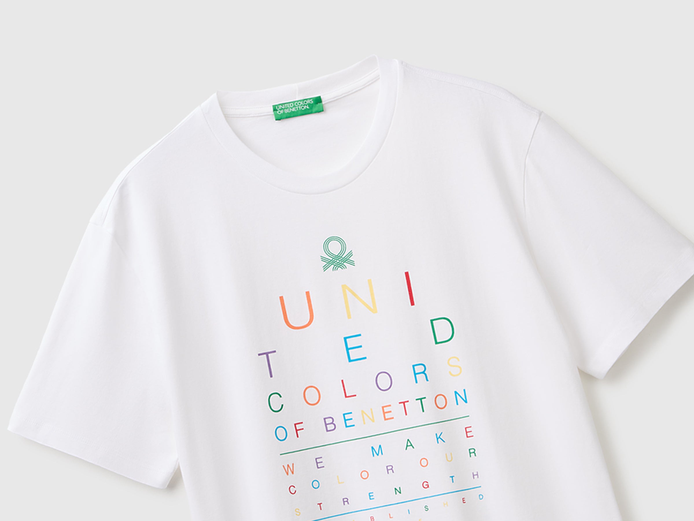 United Colors of Benetton T-shirt logo cotone maglietta XS