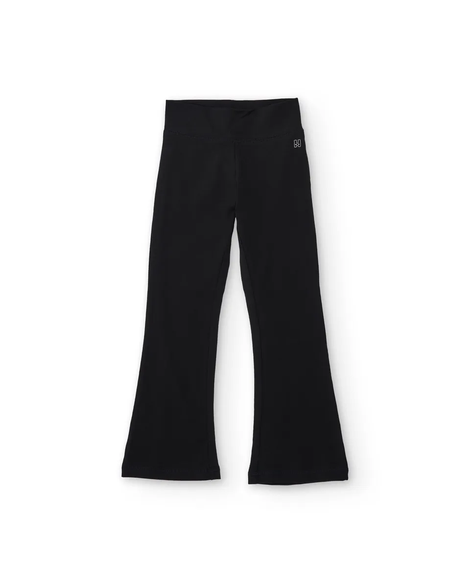 TucTuc Pantaloni pantaloni bambina neri svasati