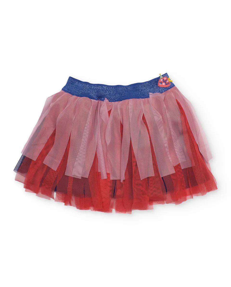 TucTuc Gonne Bimba Tulle Rosso 6 Mesi-10 Anni Voluminosa