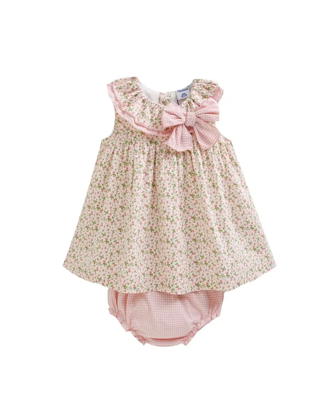 Kocarcia Kokarcia Vestito Bimba con Bloomer Liberty Cotone