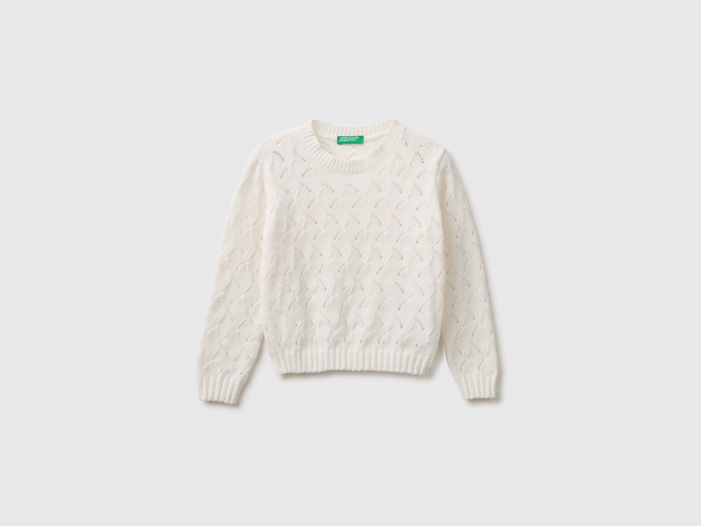 United Colors of Benetton Chenille maglione ciniglia girocollo bimbo