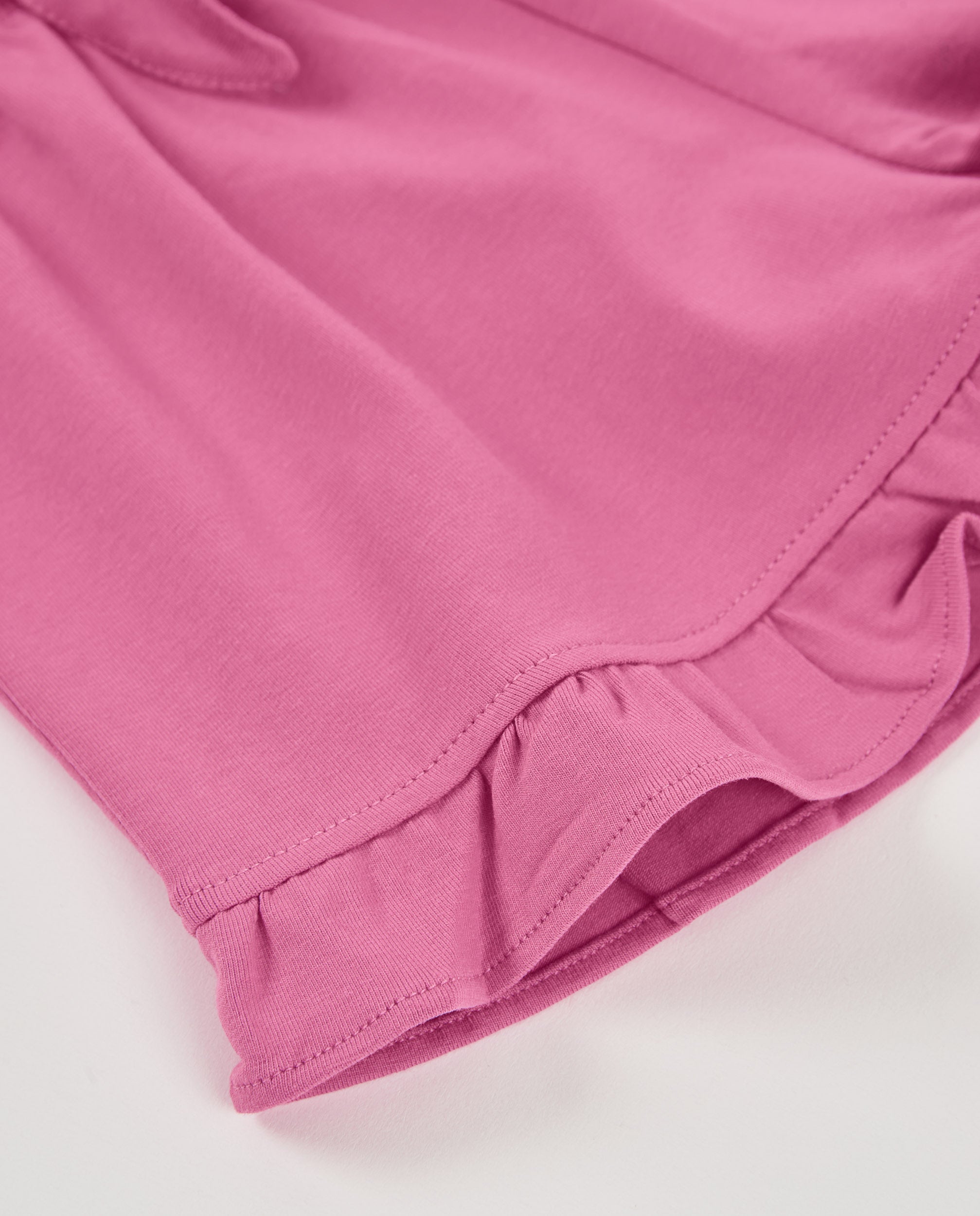 TucTuc Bermuda Short Maglia Bambina Rosa Volant Fiocco