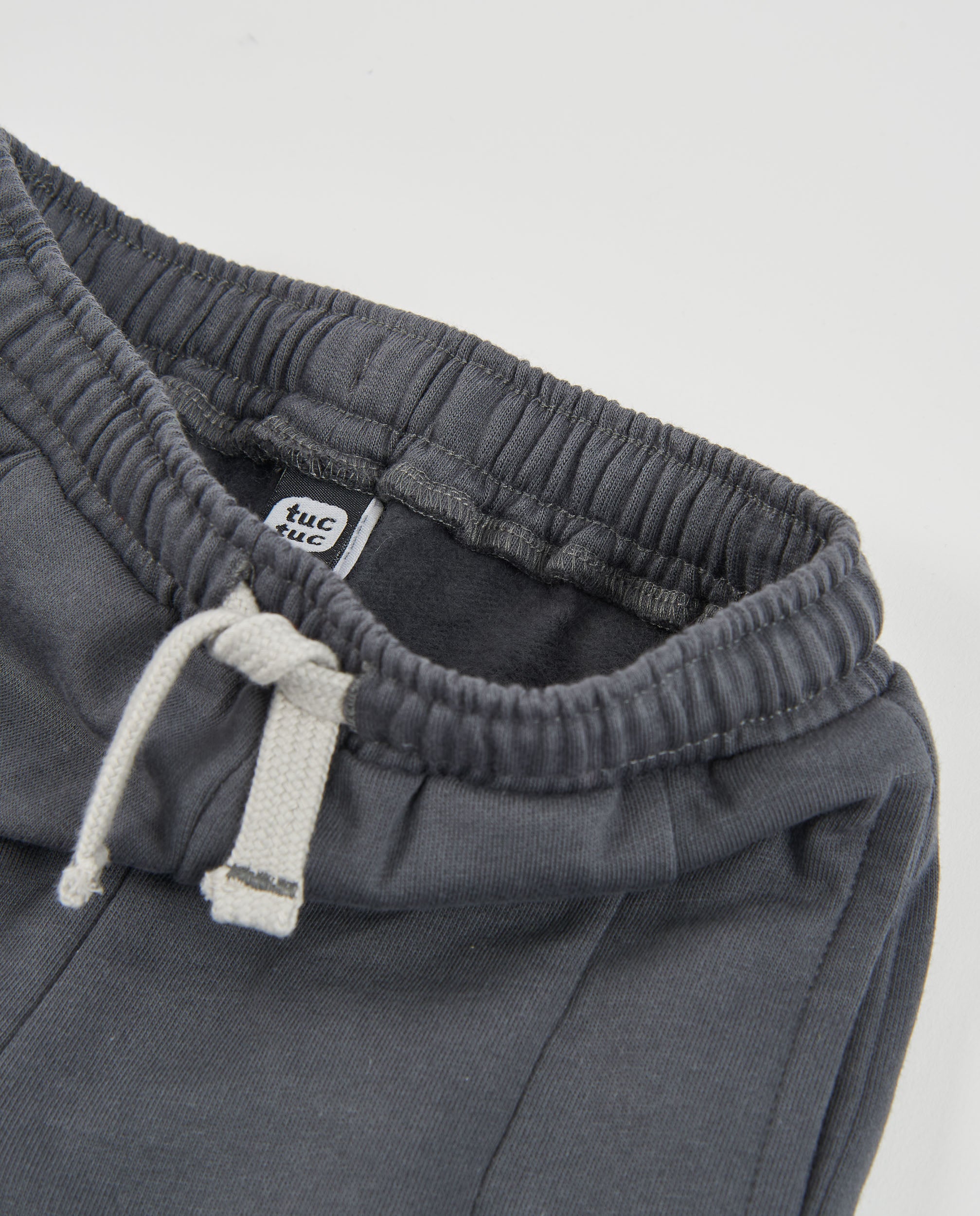 TucTuc Pantaloni Felpa Pantaloni Bimbo Grigio Vita Regolabile