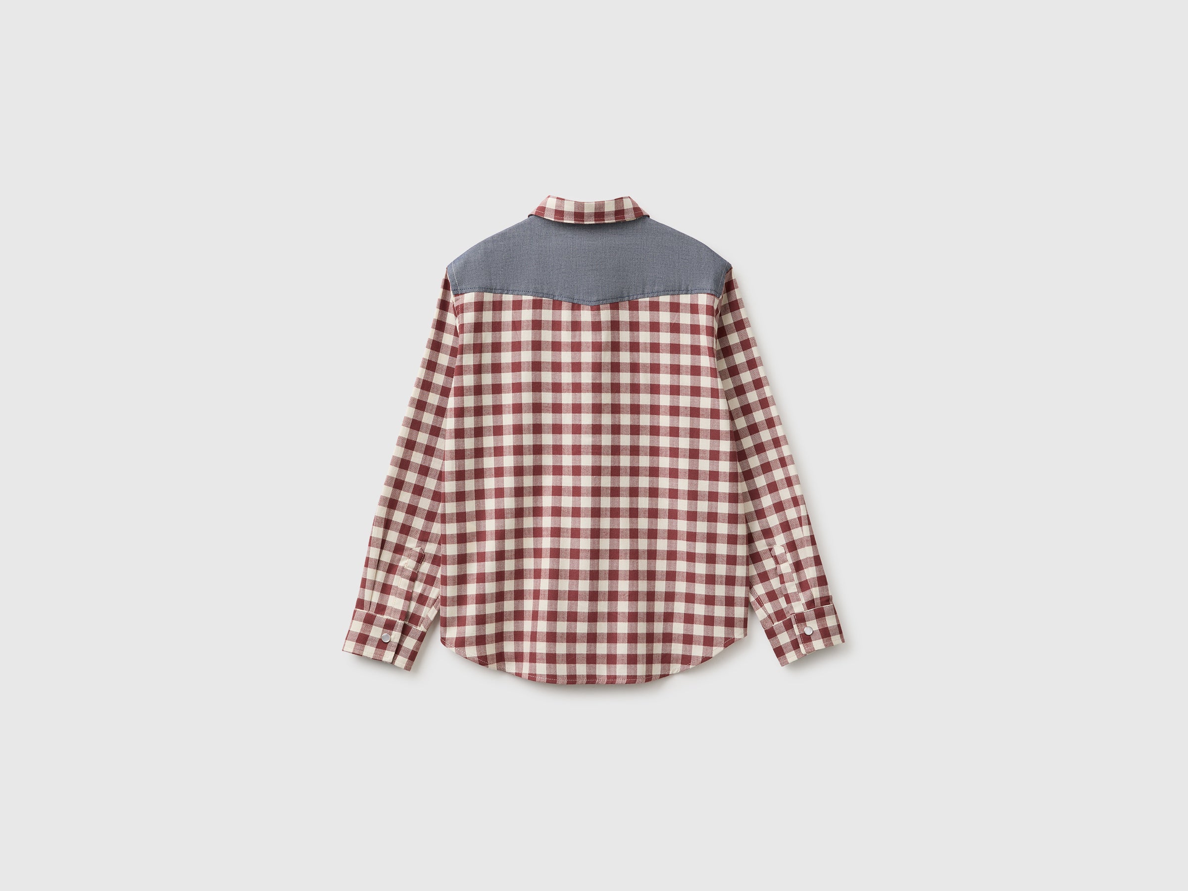 United Colors of Benetton Camicia Flanella Quadri Oversize S Cotone